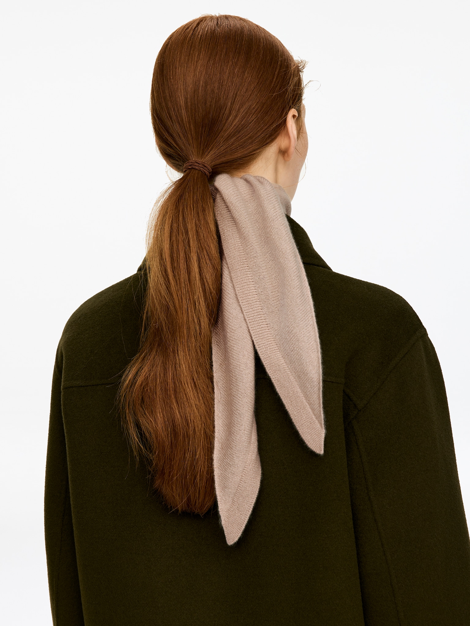 Cashmere Scarf - Beige/Pink