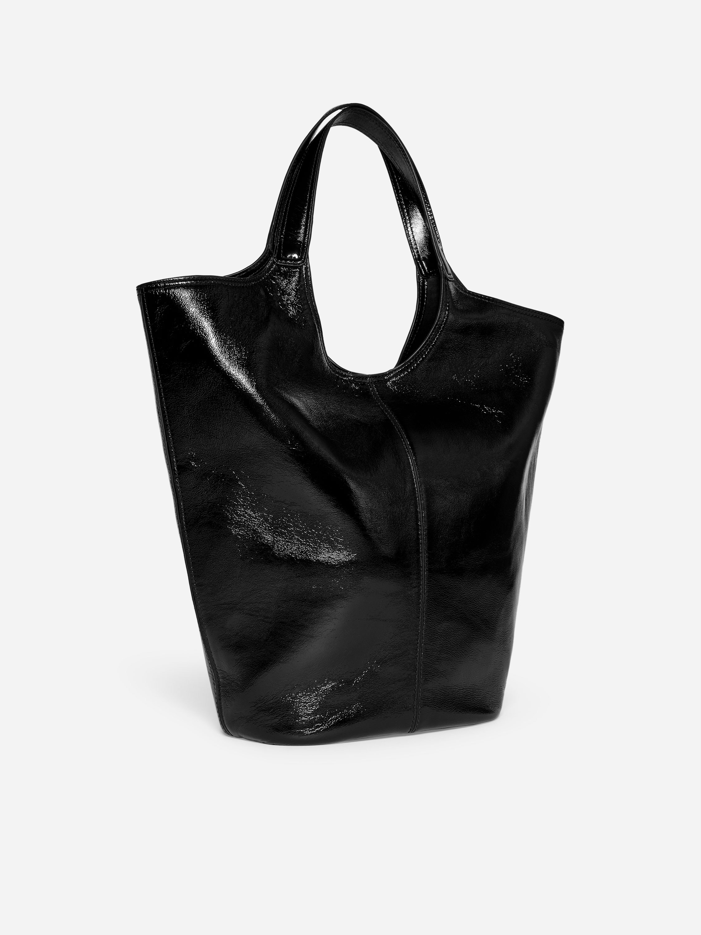 Patent Leather Tote Bag - Black - Women - StillMedia/DescriptiveStillLife - 9