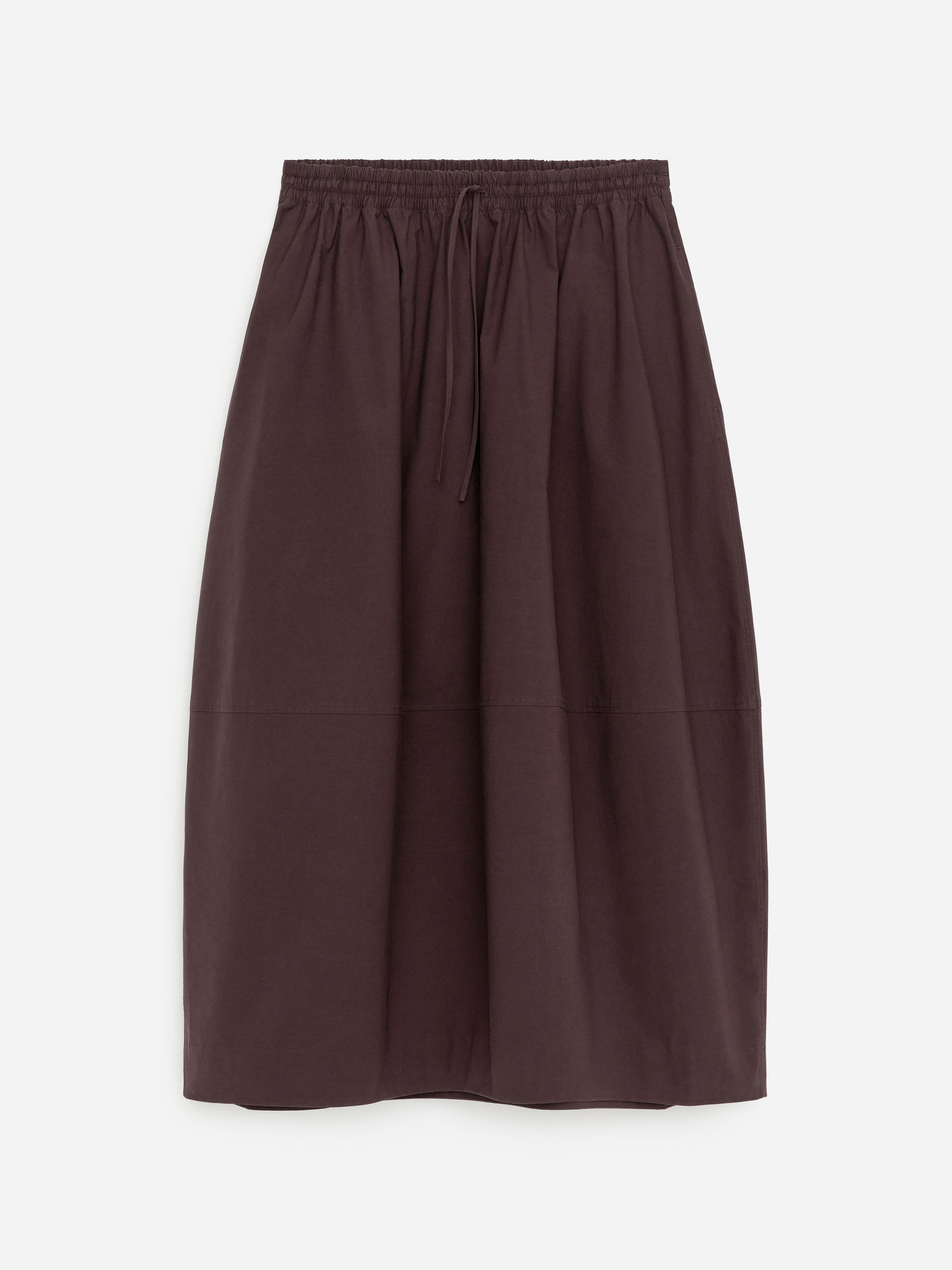 Minifalda de algodón-#3C2A2B-18521