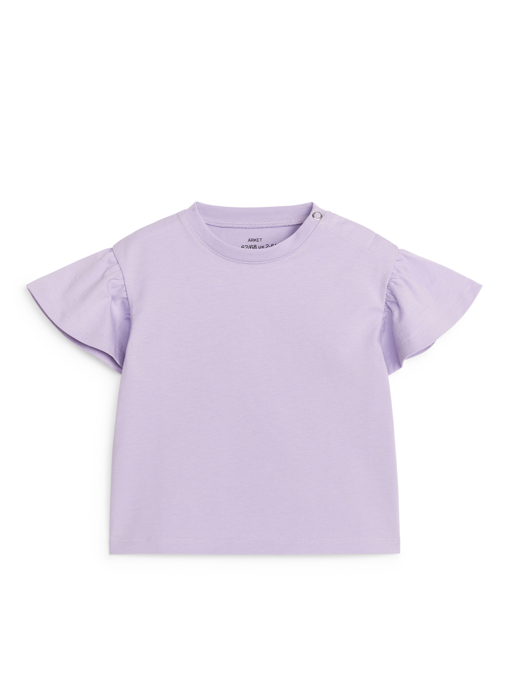 Se større billede: T-shirt med flæser - Syrenfarvet - BØRN | H&M DK 1