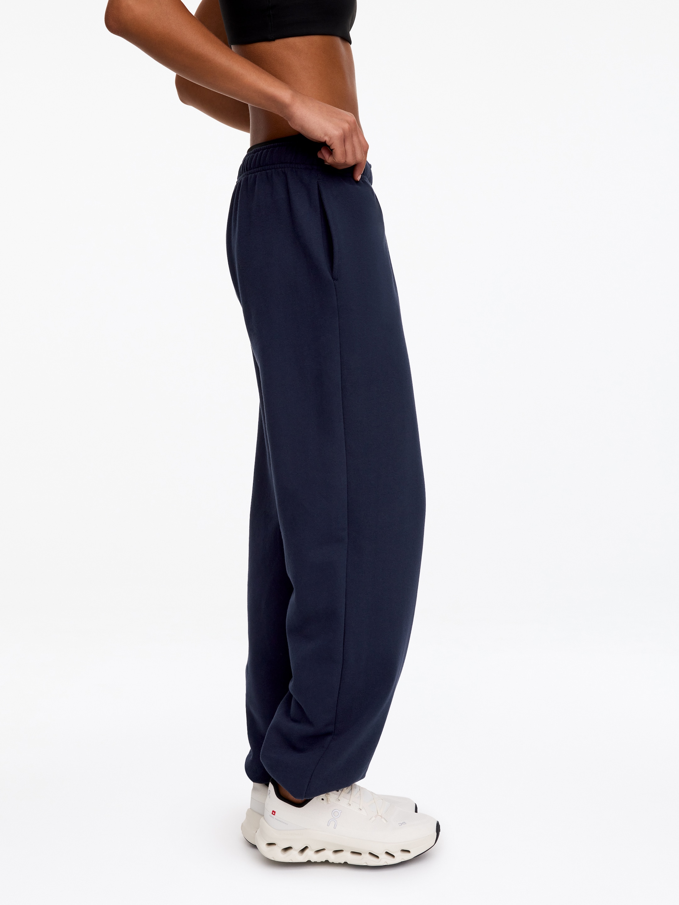 Terry Sweatpants - Dark Blue - Regular fit - women - StillMedia/Lookbook - 3