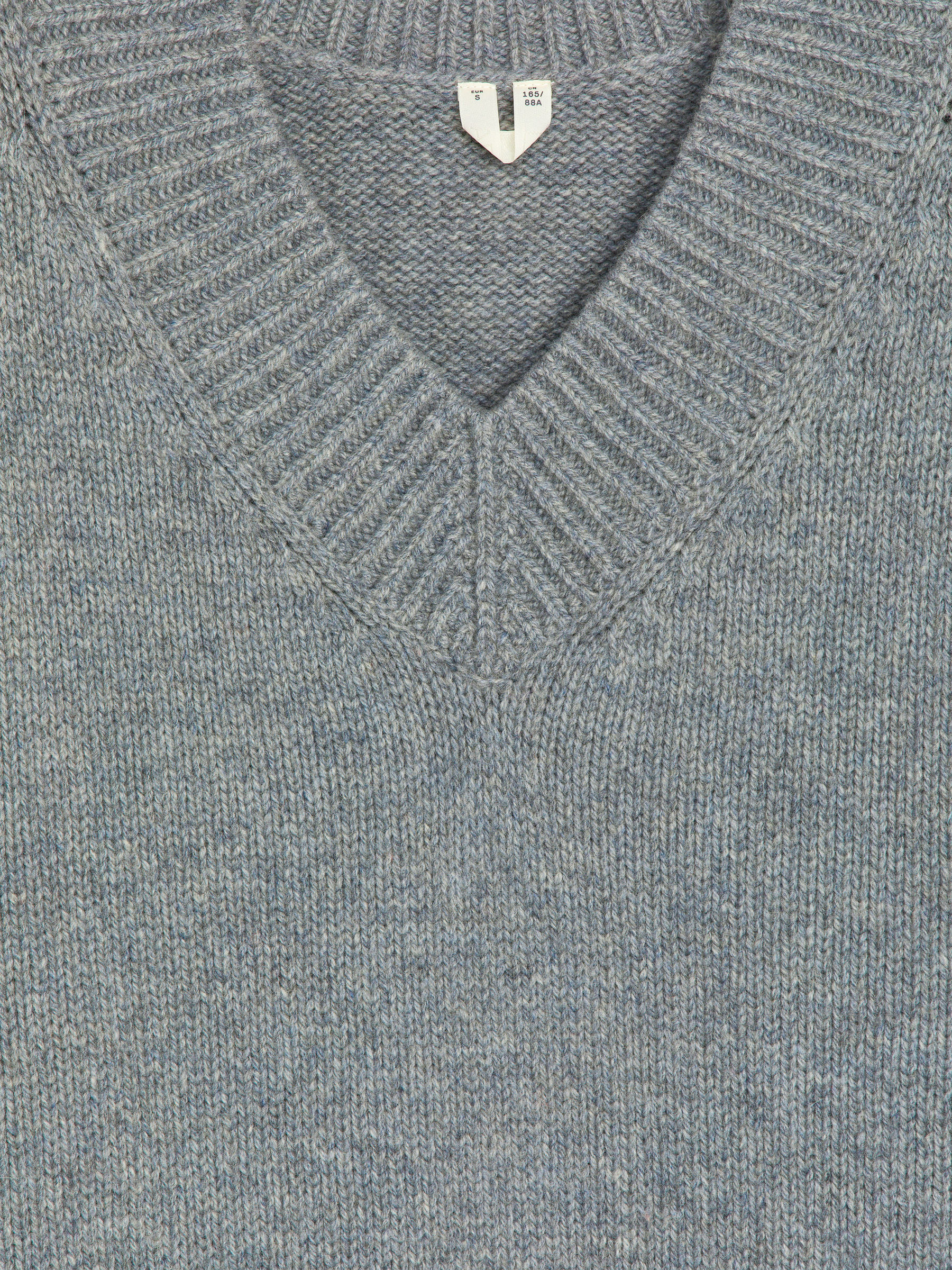 V-Neck Wool Vest - Grey - Regular fit - Women - StillMedia/DescriptiveDetail - 1