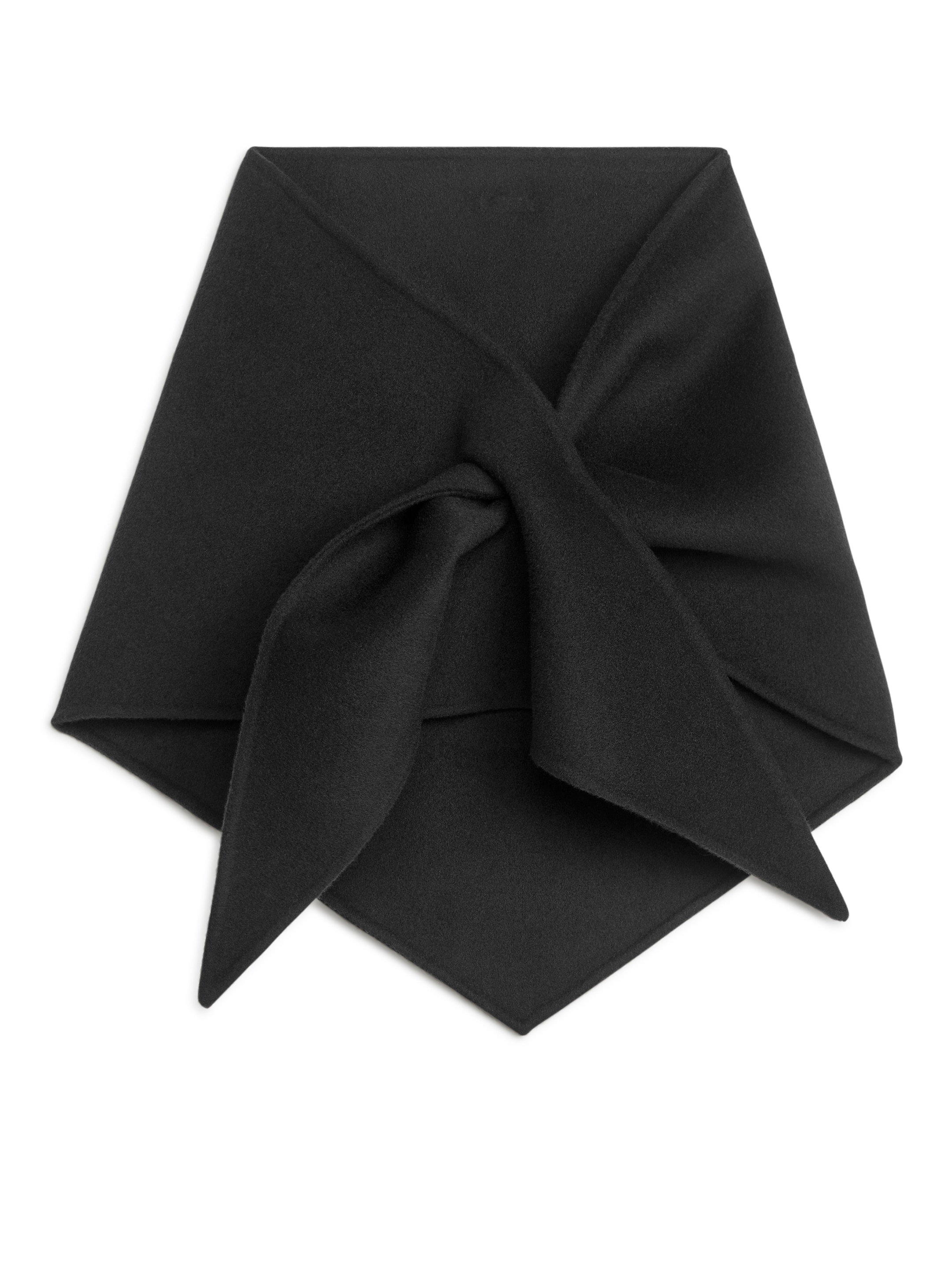 Visualizza immagine più grande: Sciarpa in lana a triangolo - Nero - DONNA | H&M IT 3