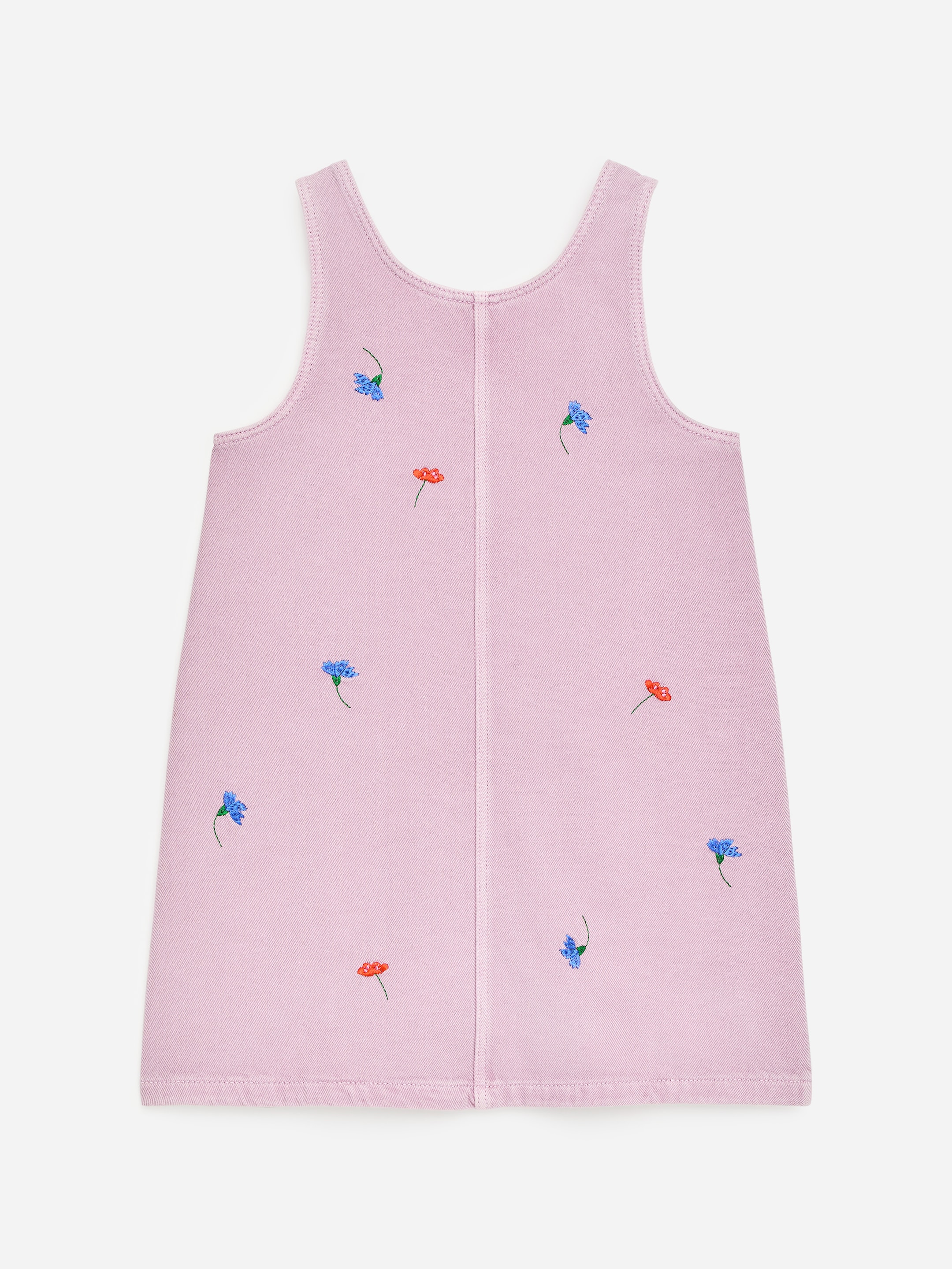 Embroidered Denim Dresss - Lilac - Regular fit - Children - StillMedia/DescriptiveStillLife - 3