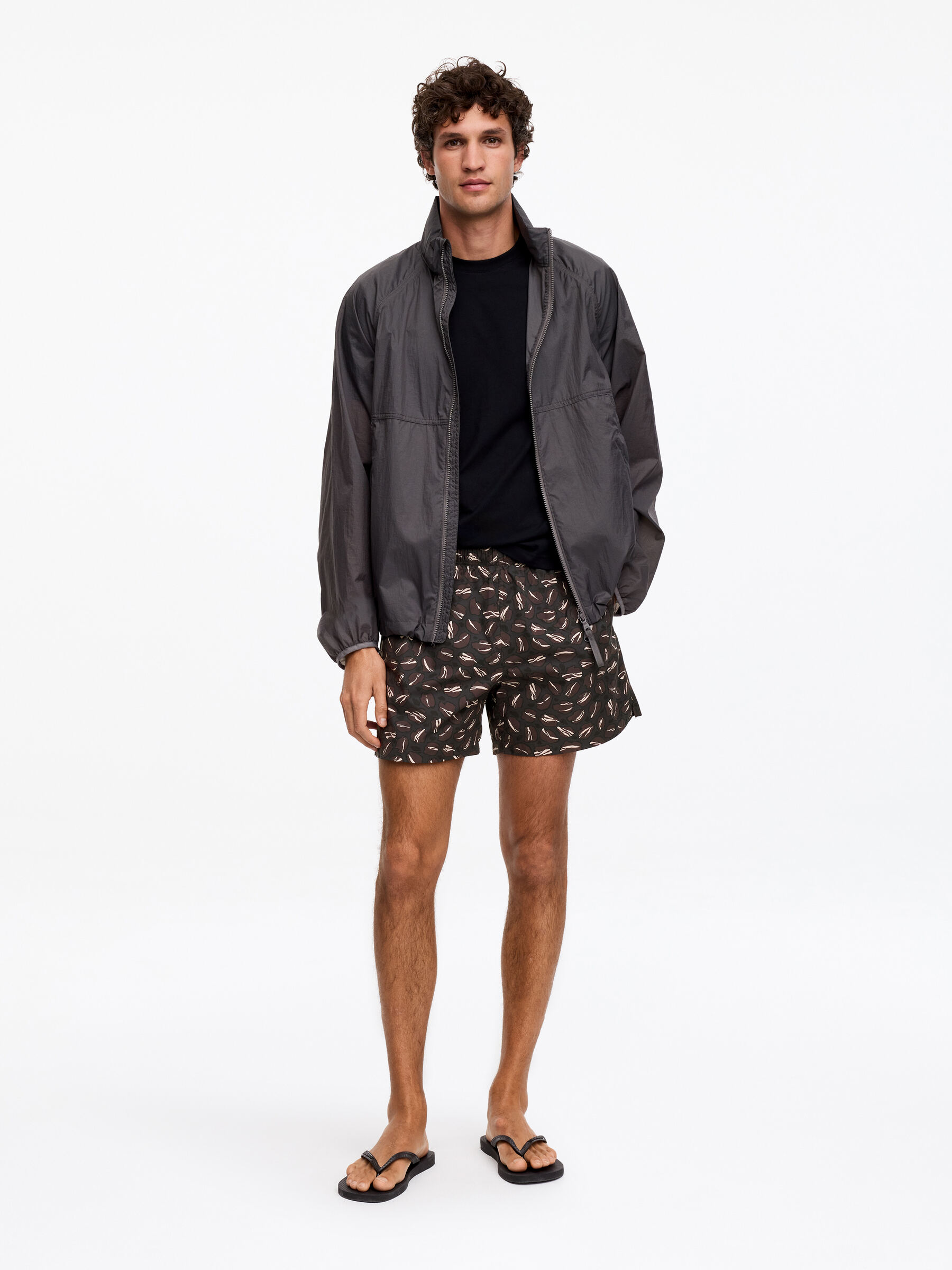 Short de bain imprimé - Marron - Homme - StillMedia/Lookbook - 3
