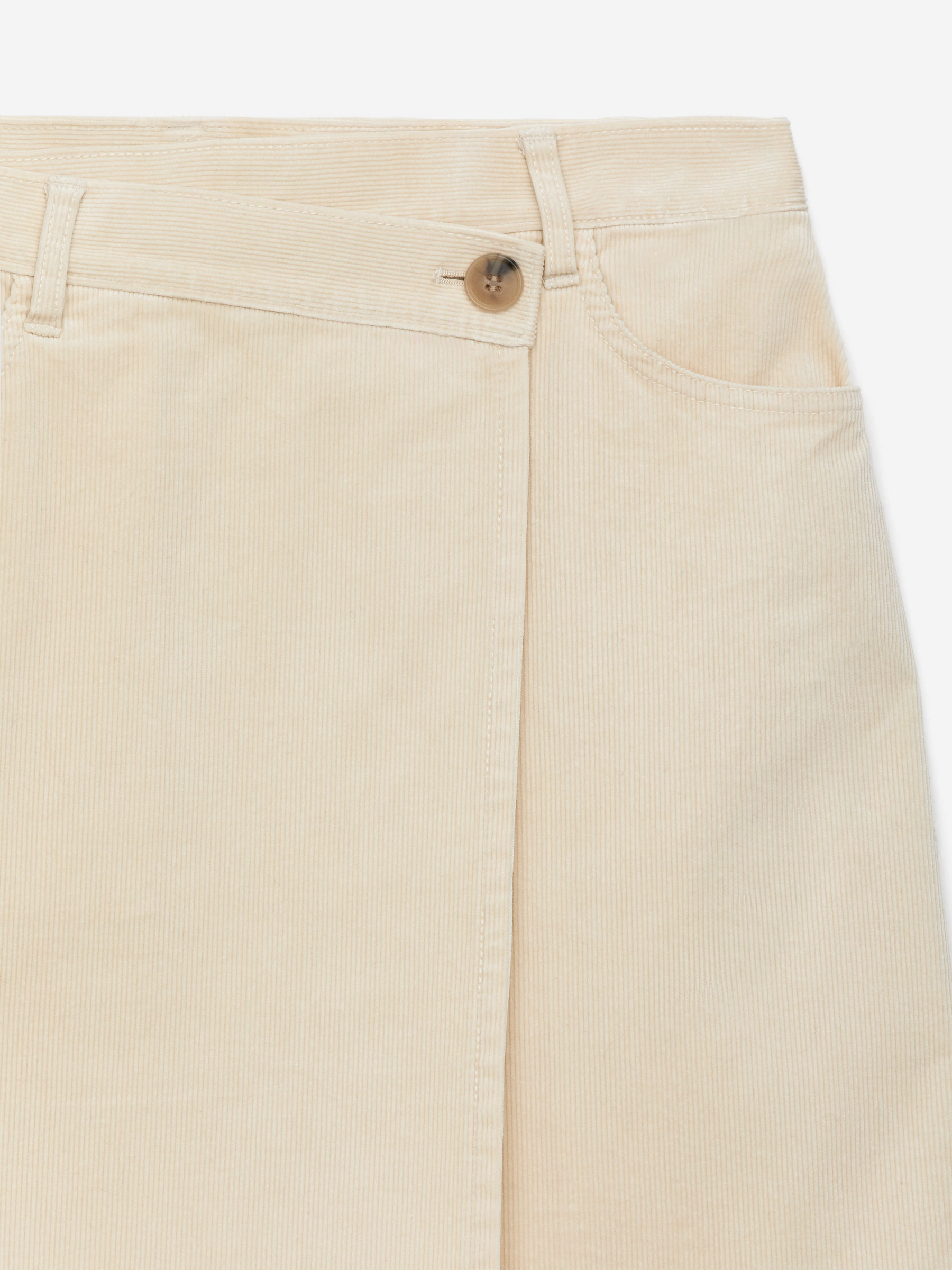 Corduroy Wrap Skirt - Light Beige - Regular fit - Women - StillMedia/DescriptiveDetail - 2