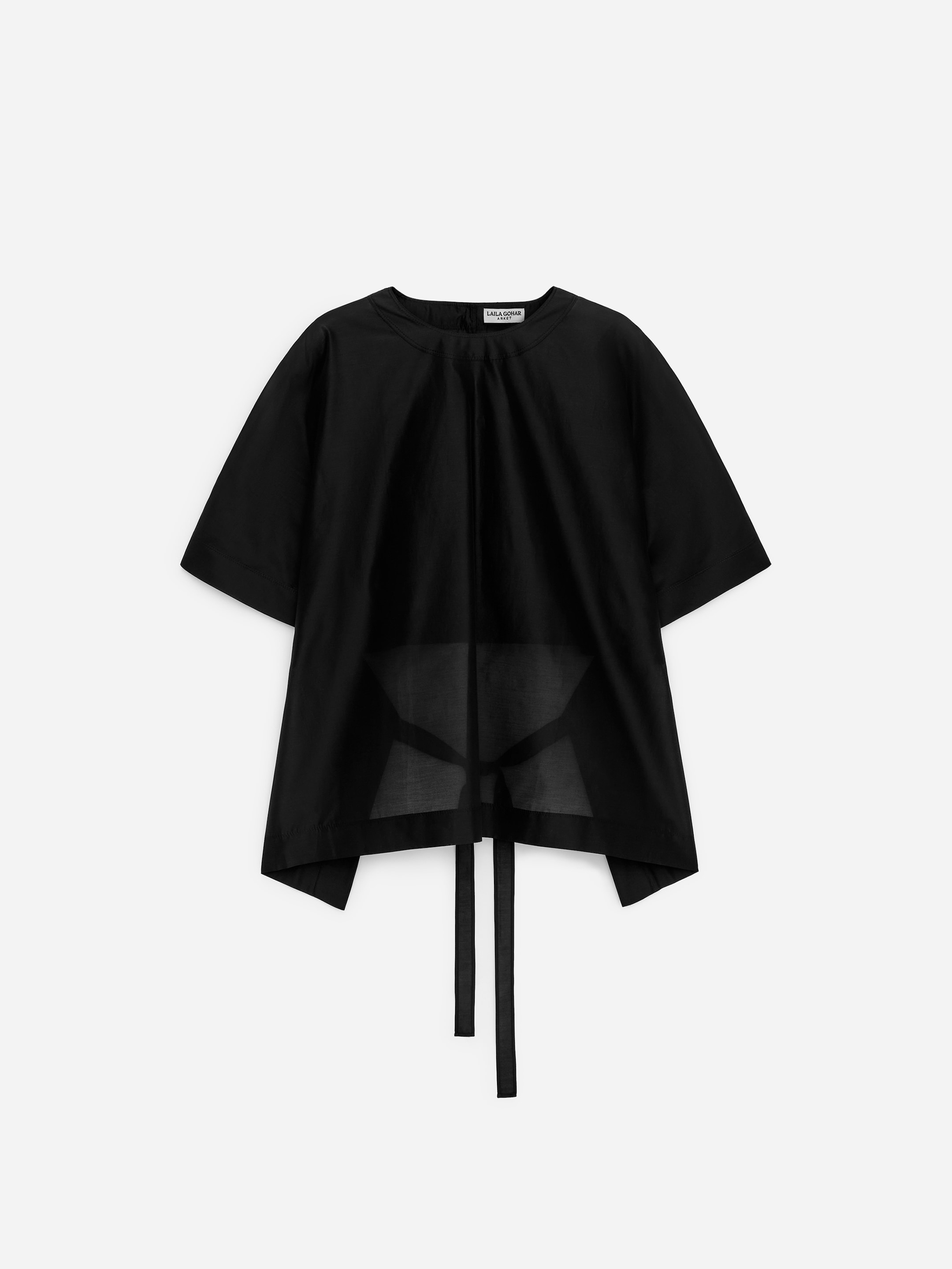 ARKET and Laila Gohar Tie-Back Top-#29272B-18777