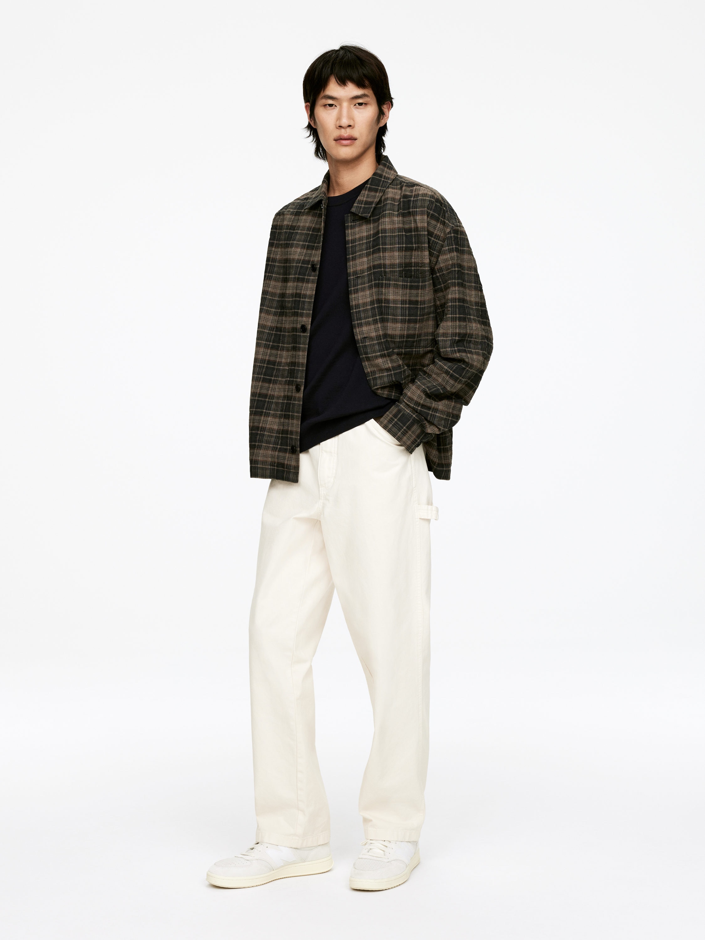 Fine Knit Merino Jumper - Dark Blue - Regular fit - Men - StillMedia/Lookbook - 45