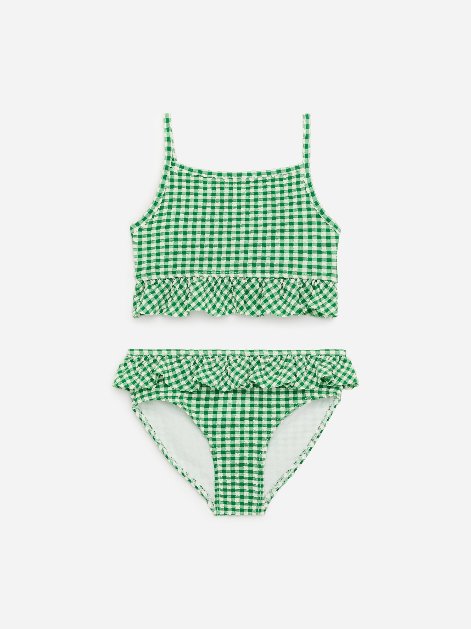 Bikini med volang i bäckebölja-#45724E-18820