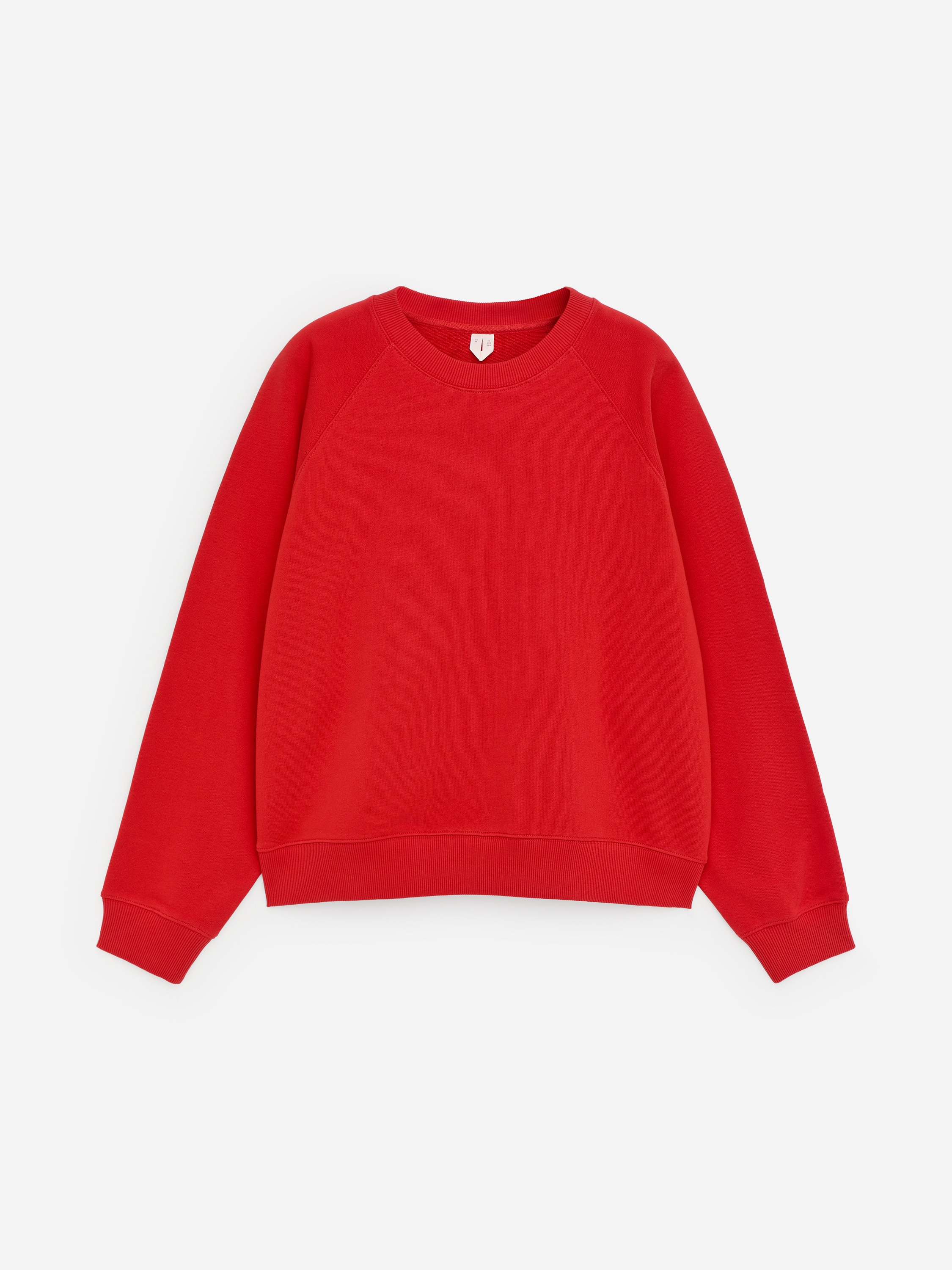 Sweatshirt i French terry - Röd/Brun/Blå/Svart/Rosa/Mörkbrun