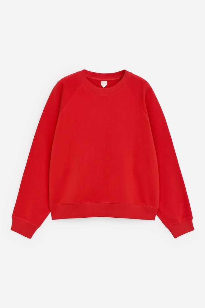 Frottee-Sweatshirt - Rot/Braun/Burgunderrot/Lila/Dunkelblau/Graumeliert/Rot/Schwarz - 1