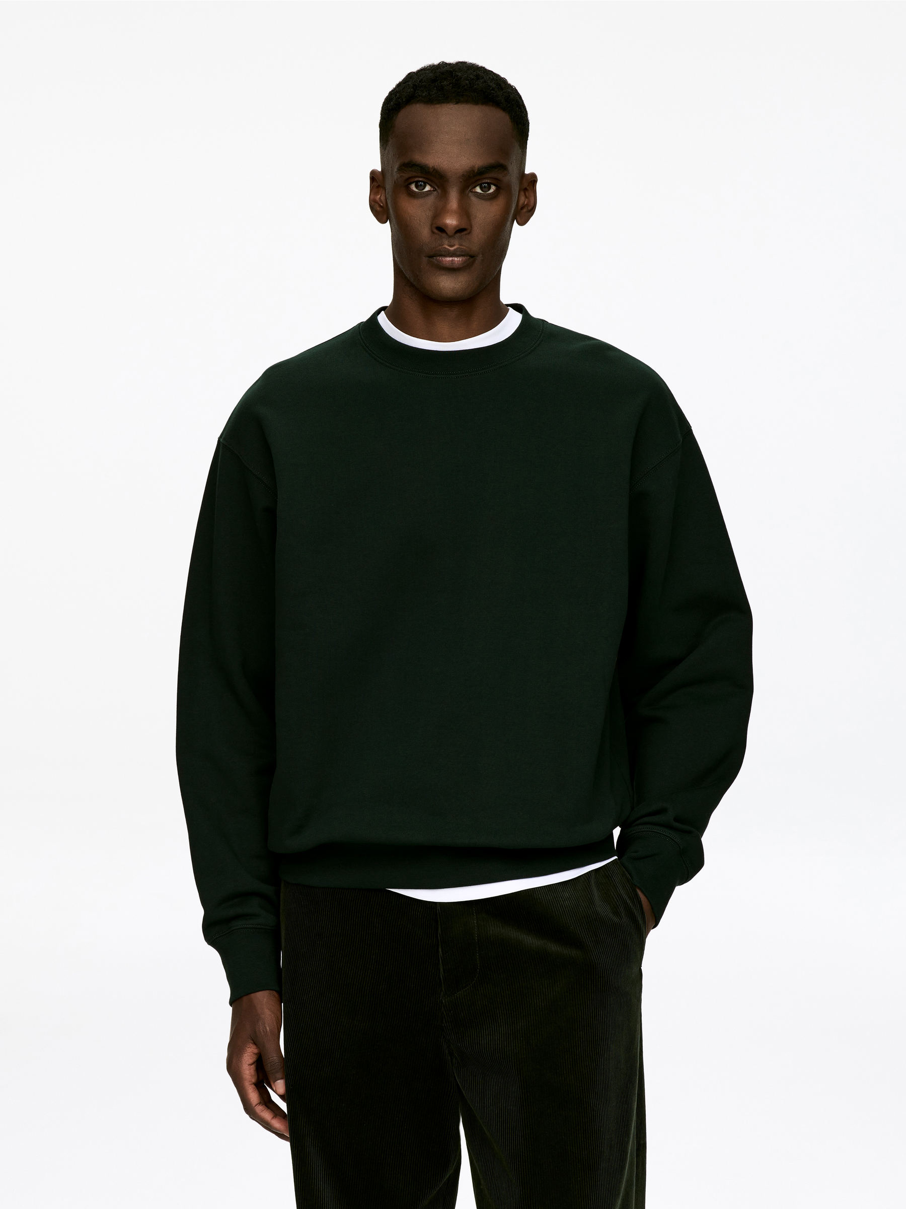 Relaxed Sweatshirt-#383F3D-17330