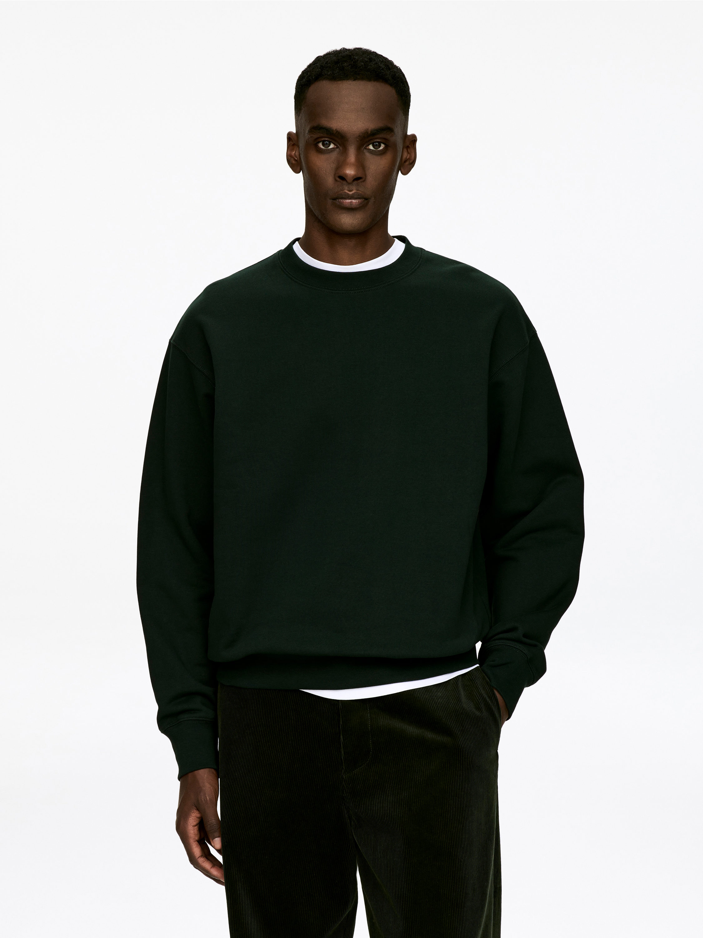 Relaxed Sweatshirt-#383F3D-17330