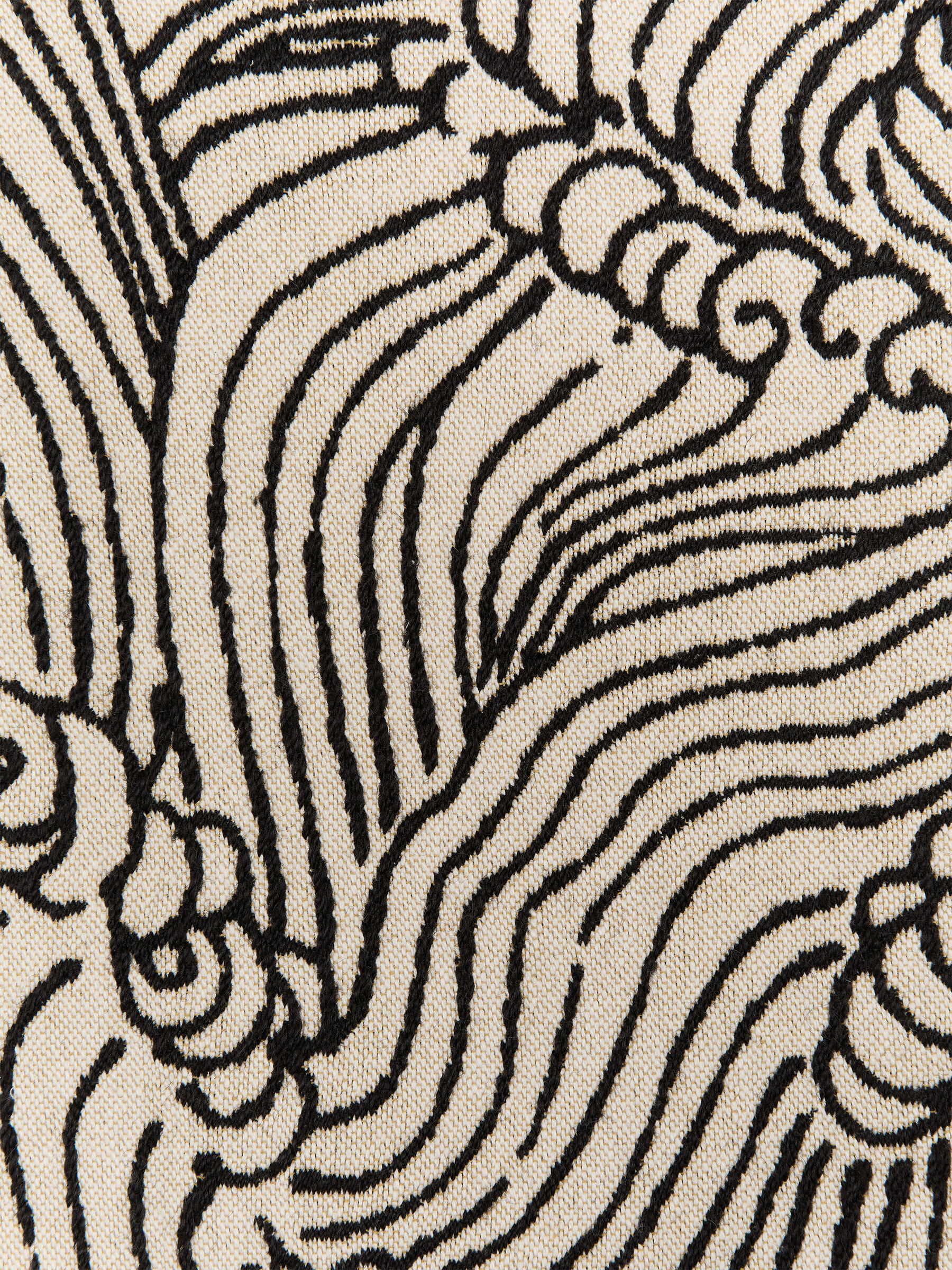 Cotton Wool Cushion Cover 50x50 cm - Beige/Black - Homeware - StillMedia/DescriptiveDetail - 1