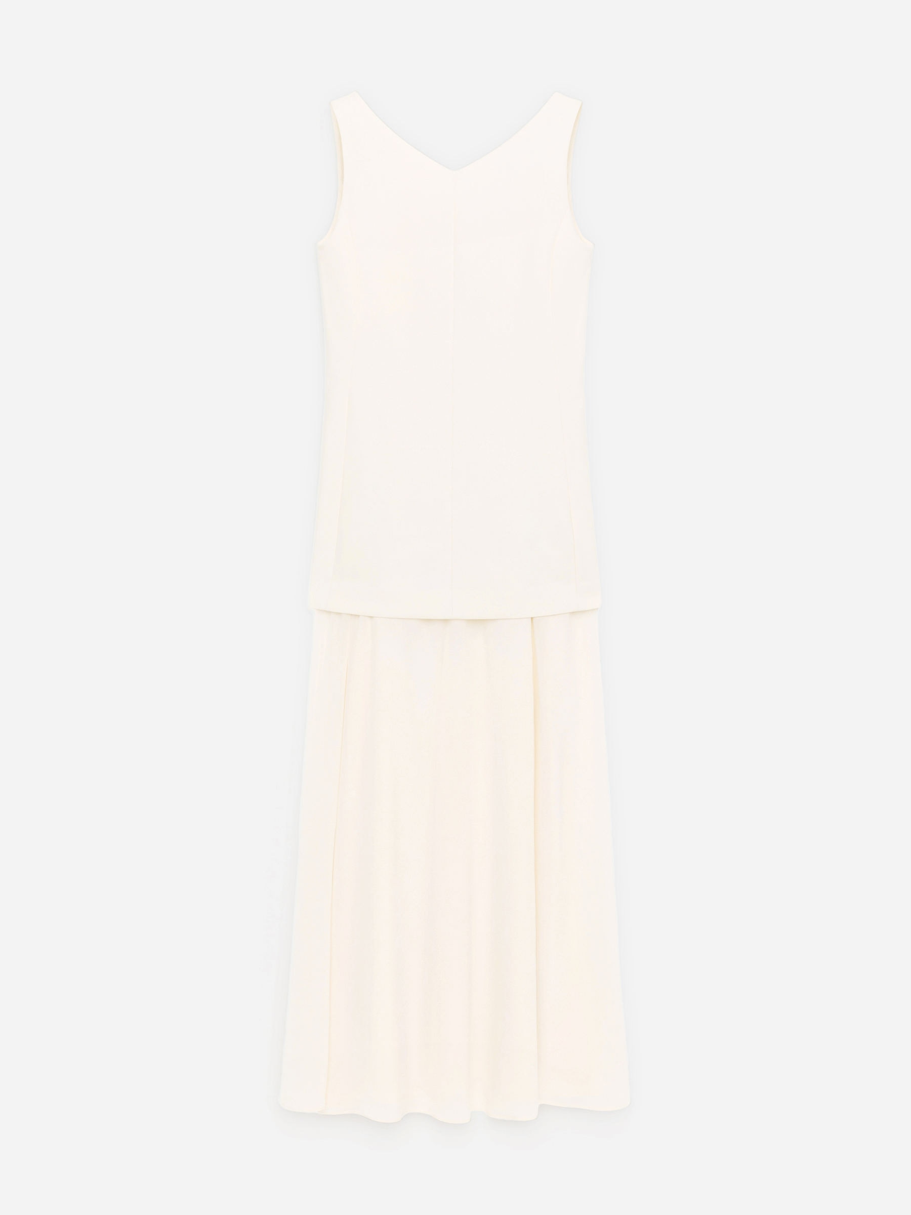 Drop-Waist Dress-Beige-17399