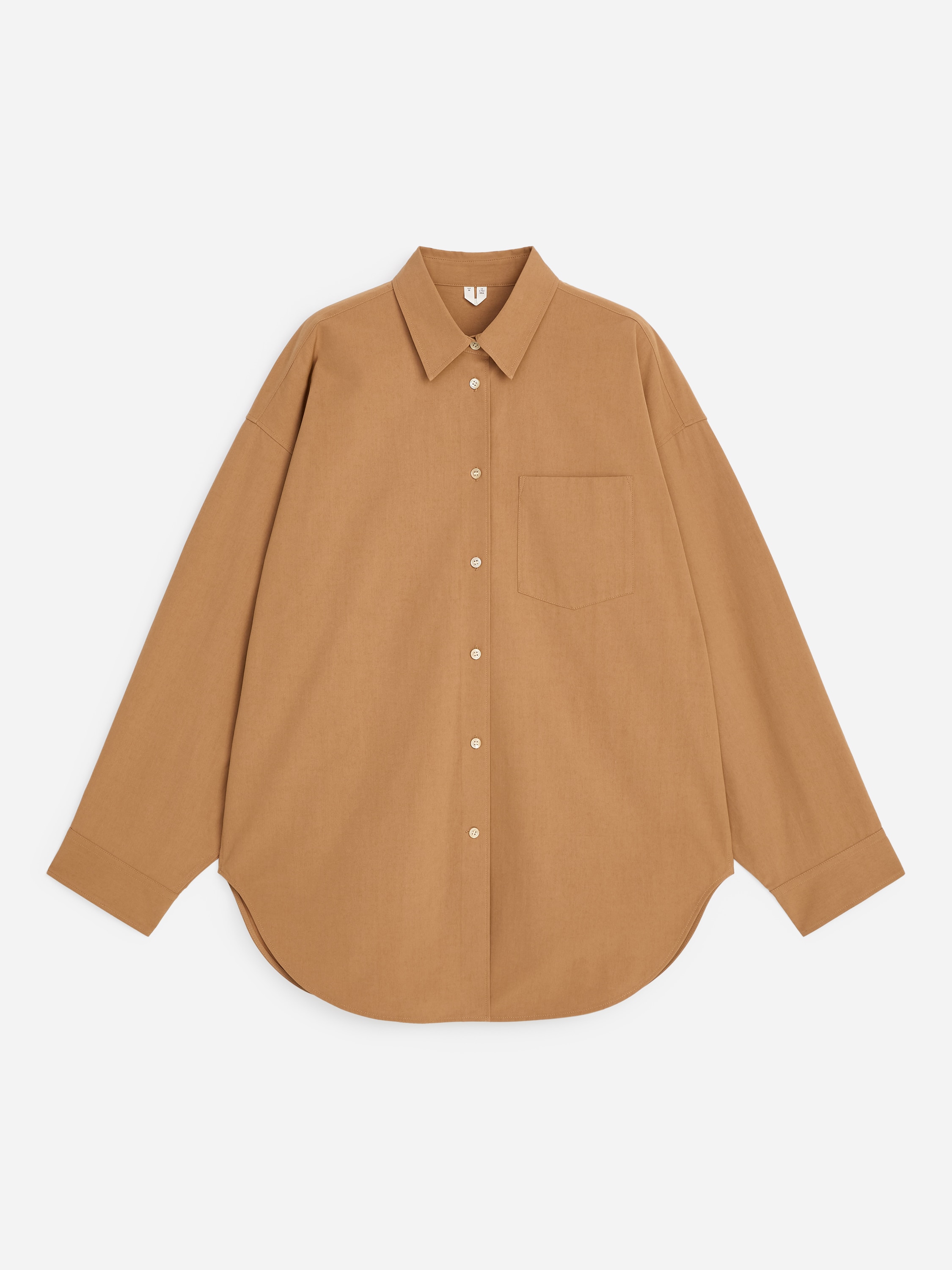 Chemise à manches chauve-souris - Camel/Bleu foncé