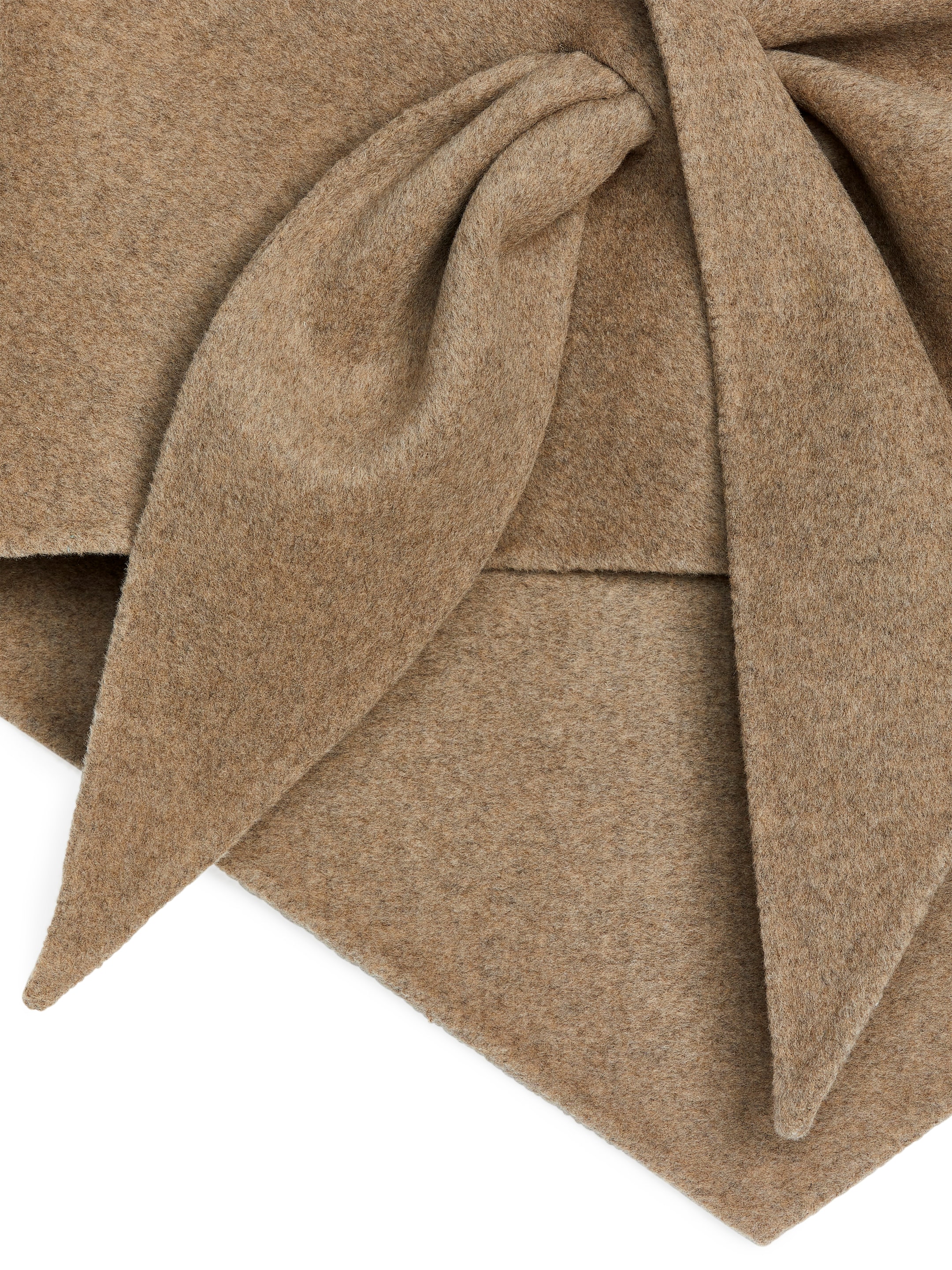 Dreieckstuch aus Wolle - Taupe - Damen - StillMedia/DescriptiveDetail - 1