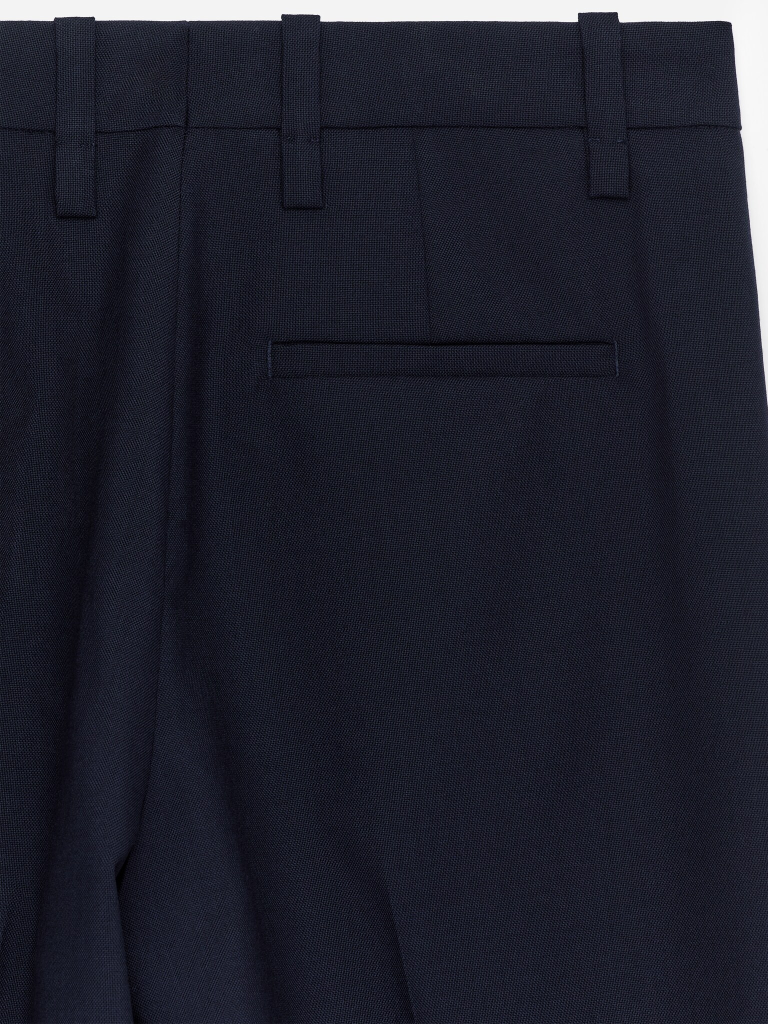 Pantalon en laine nattée - Bleu foncé/Vert foncé - 5