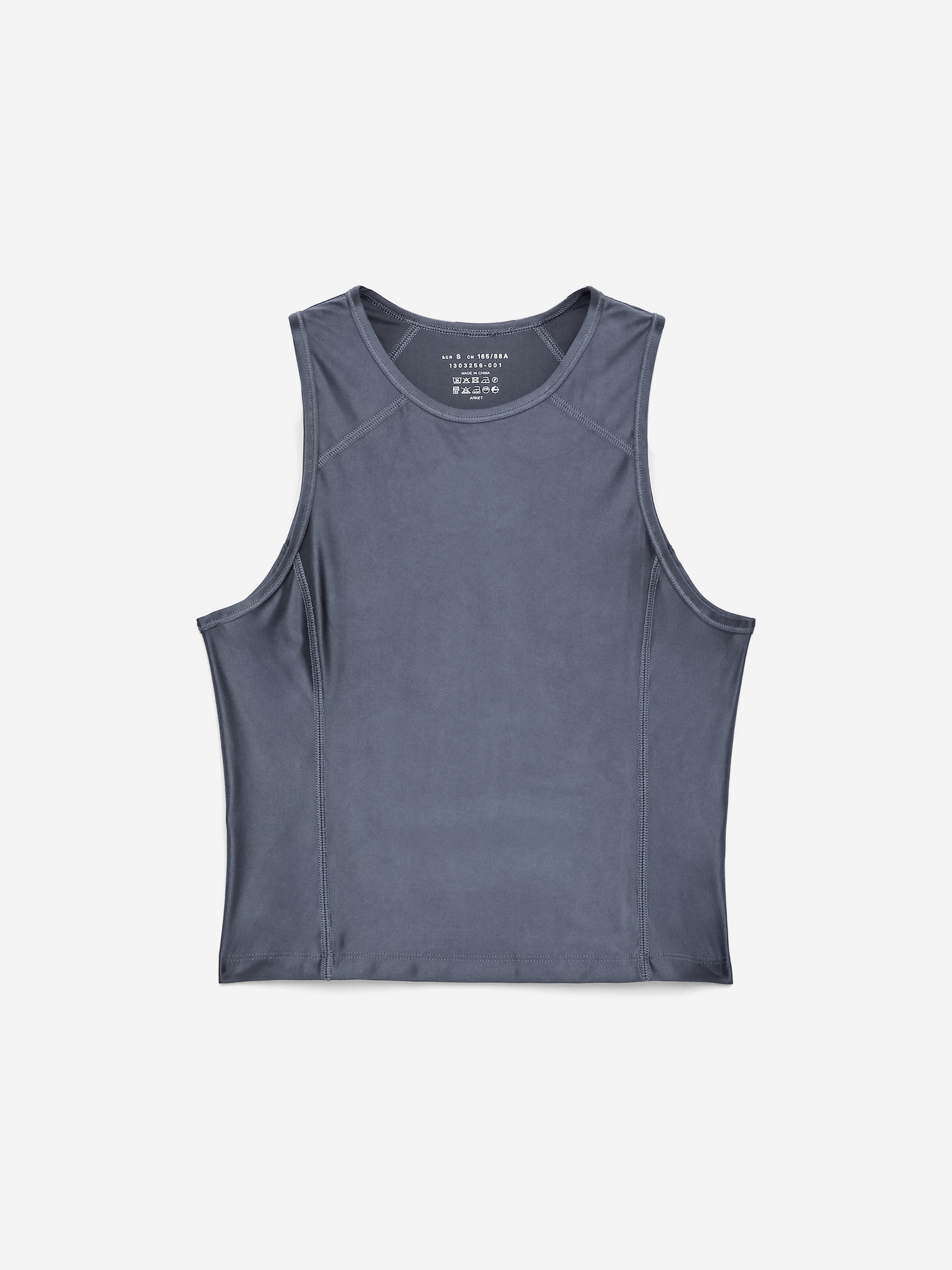 Shiny Tank Top - Dark Grey - Slim fit - Women - StillMedia/DescriptiveStillLife - 2
