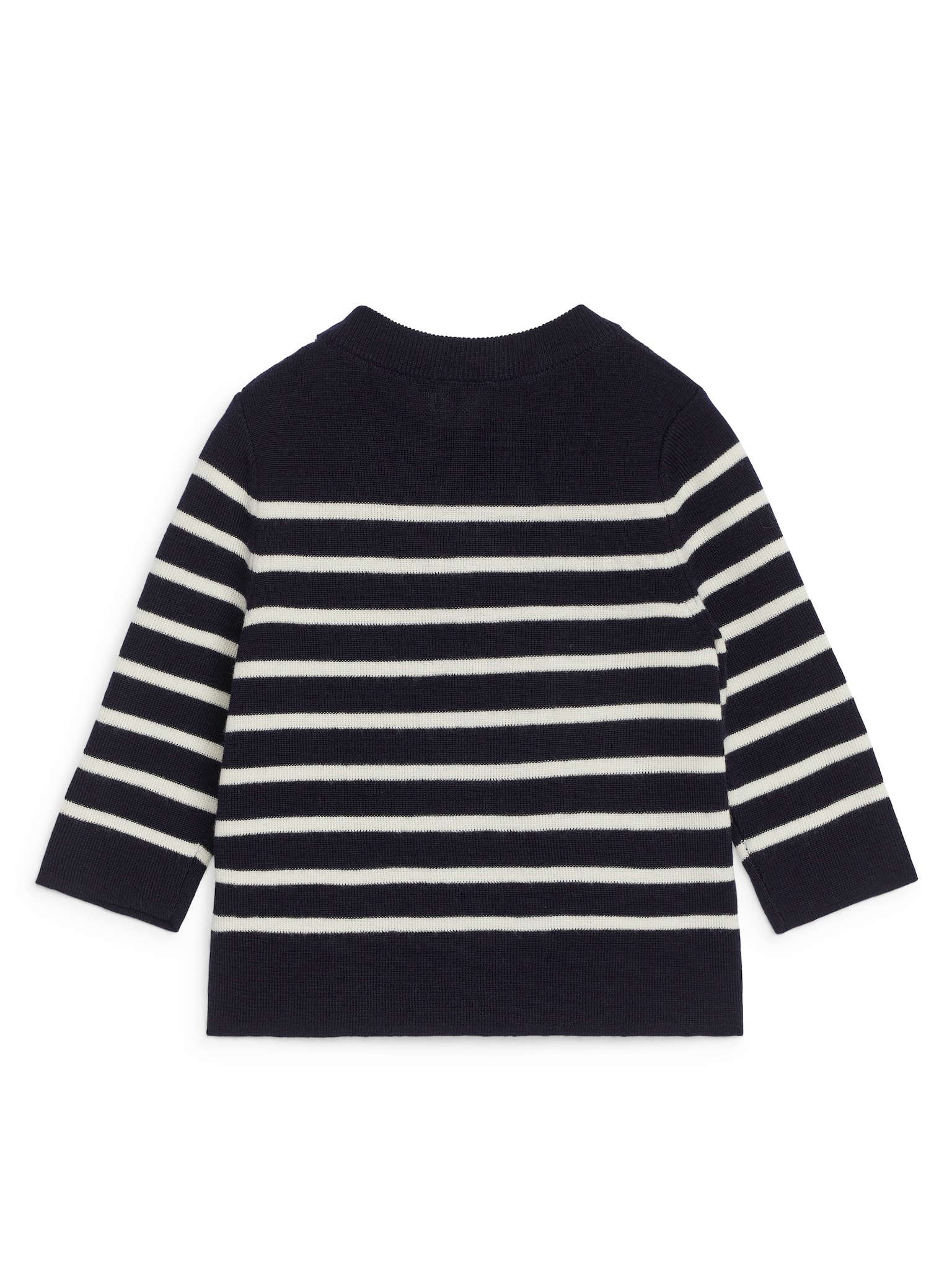 Pull en laine - Bleu foncé/Blanc cassé - 2