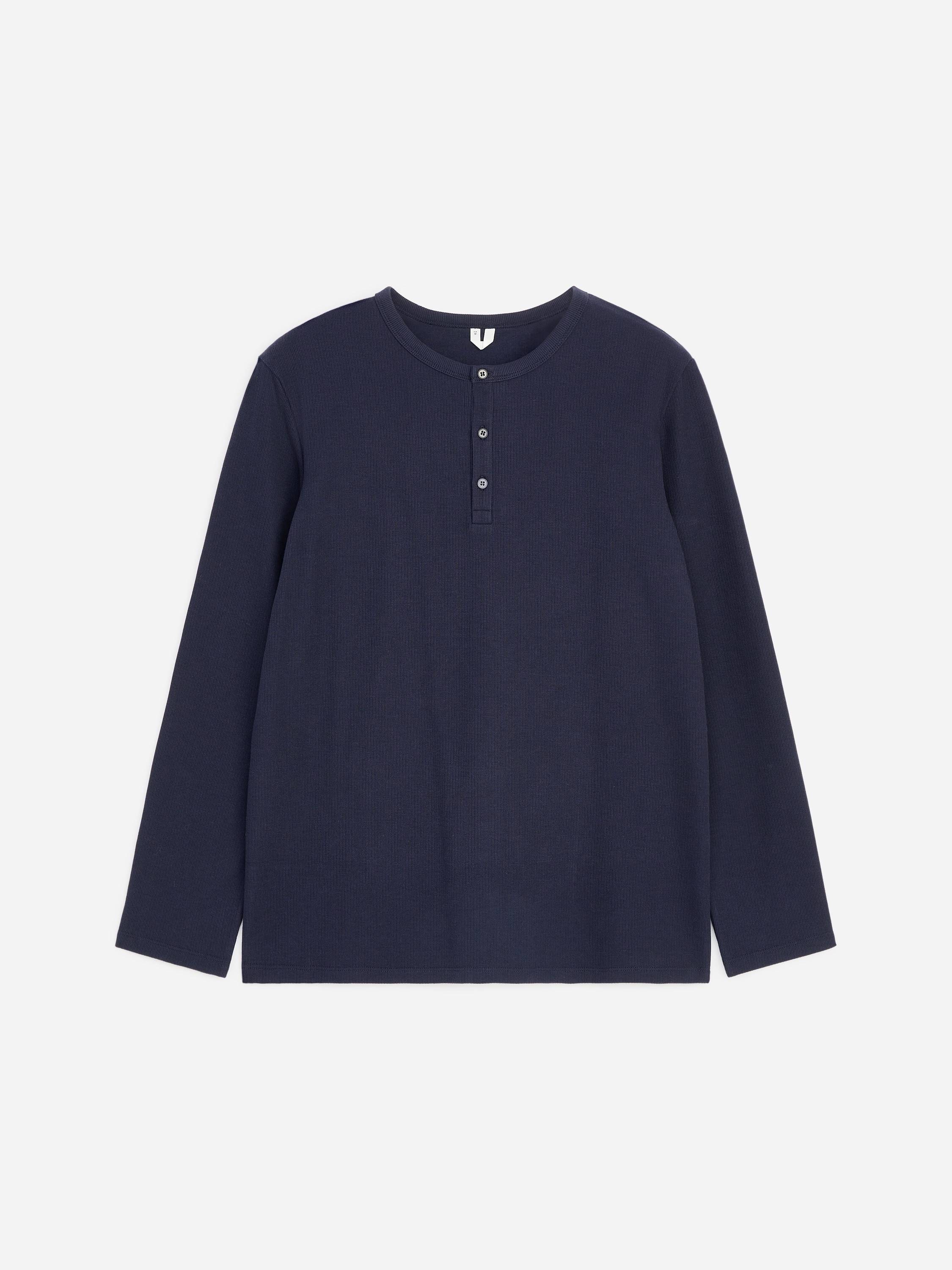 Camiseta estilo Henley - Azul oscuro/Blanco roto/Negro/Marrón/Verde caqui
