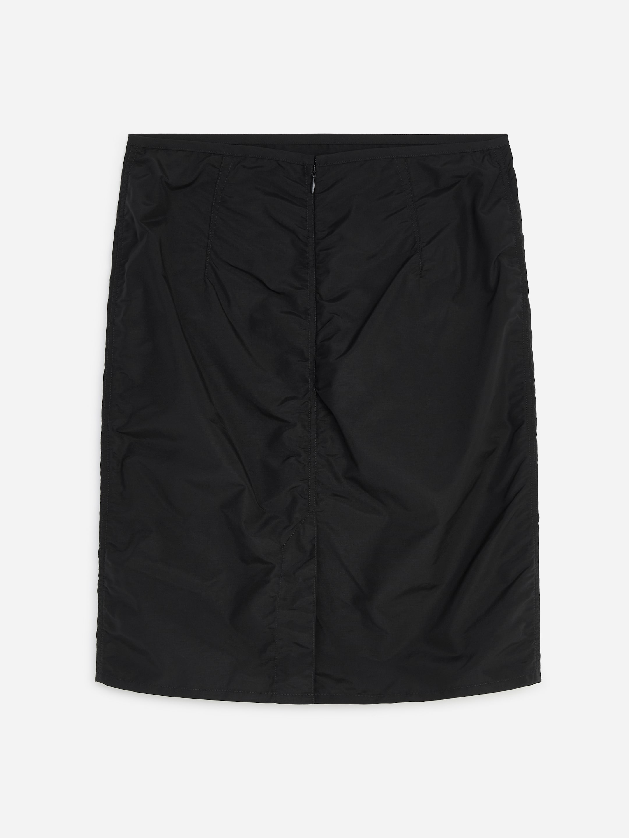 Cotton-Nylon Pencl Skirt - Black - Regular fit - women - StillMedia/DescriptiveStillLife - 2