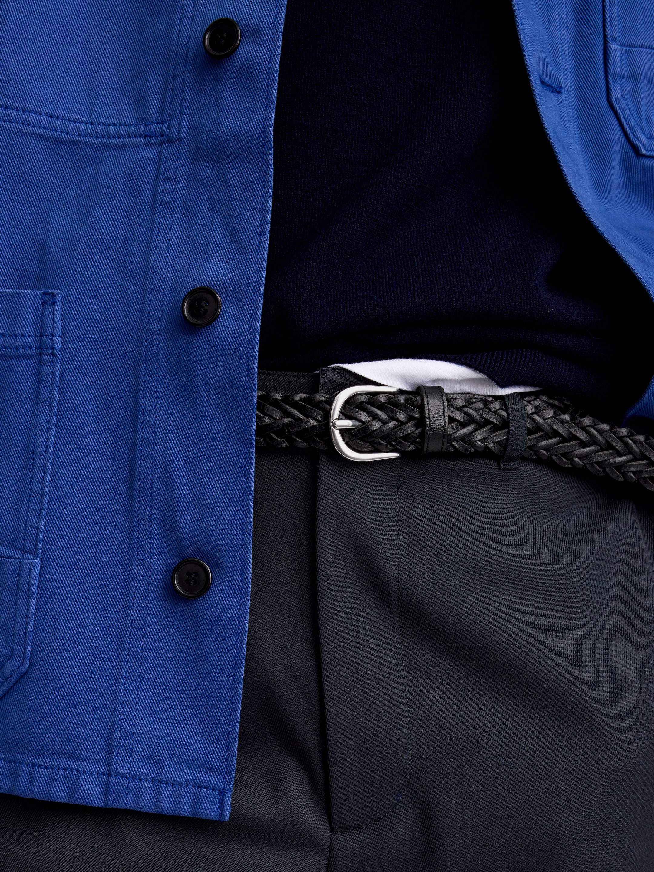 Flechtgürtel aus Leder - Schwarz - men - StillMedia/Lookbook - 7