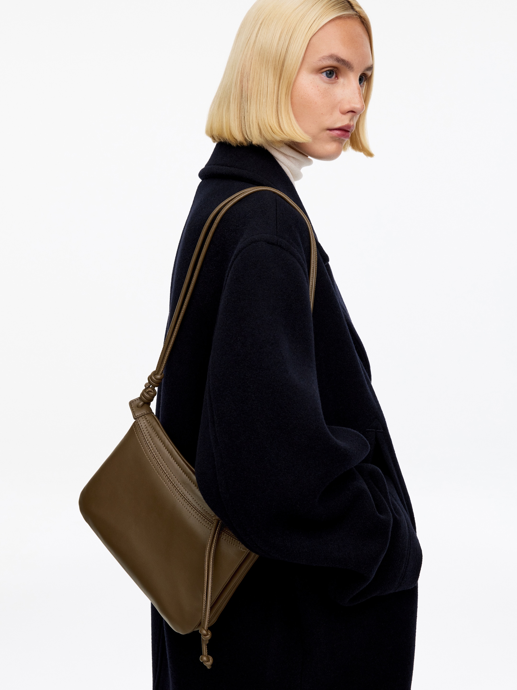 Leather Crossbody Bag - Brown - women - StillMedia/Lookbook - 4