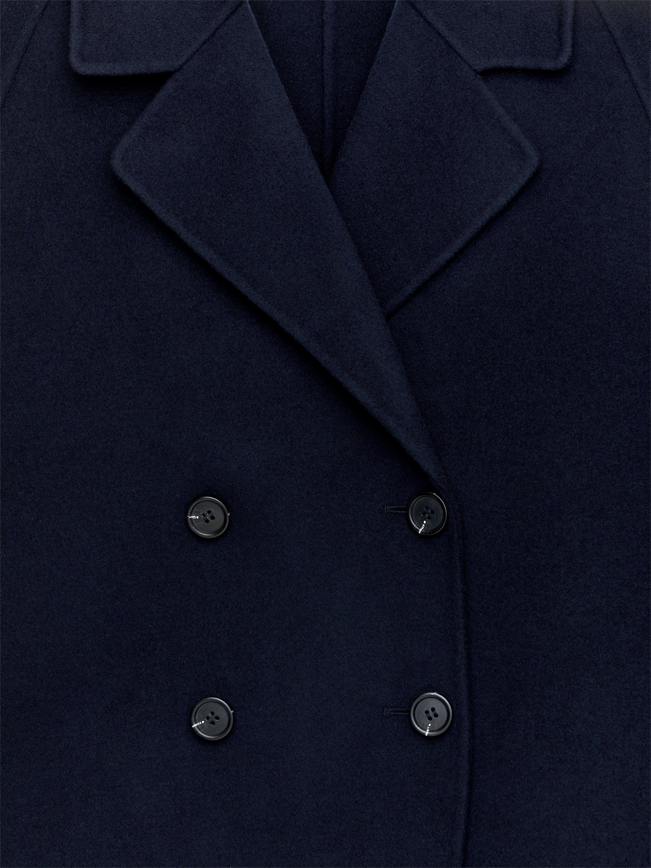 Oversized Wool-Blend Coat - Dark Blue - Oversized - Women - StillMedia/DescriptiveDetail - 1