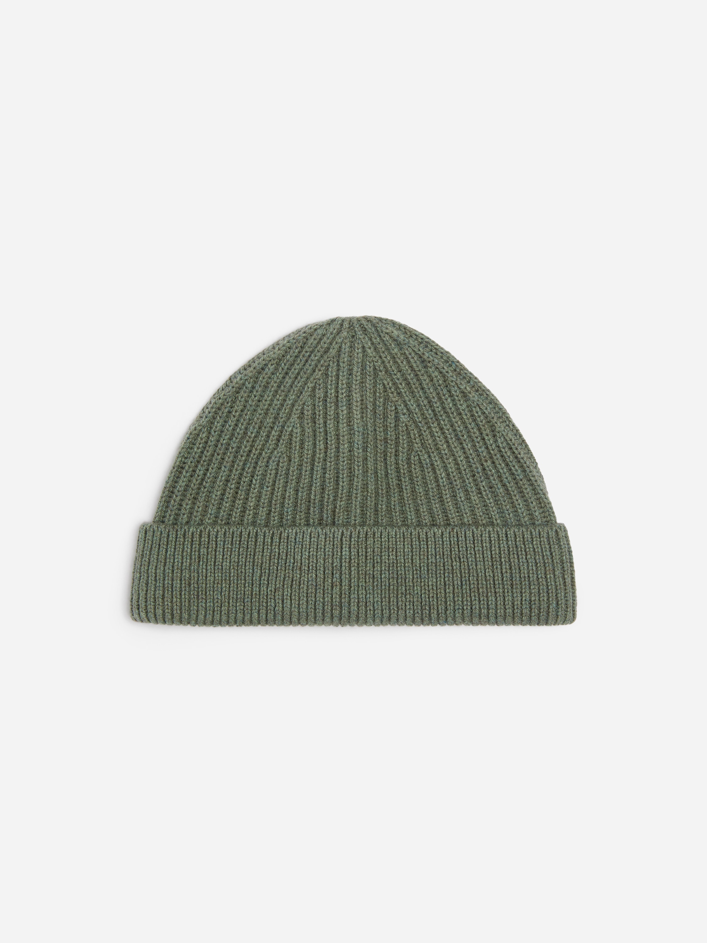 Rib-Knit Beanie - Verde/Rosa