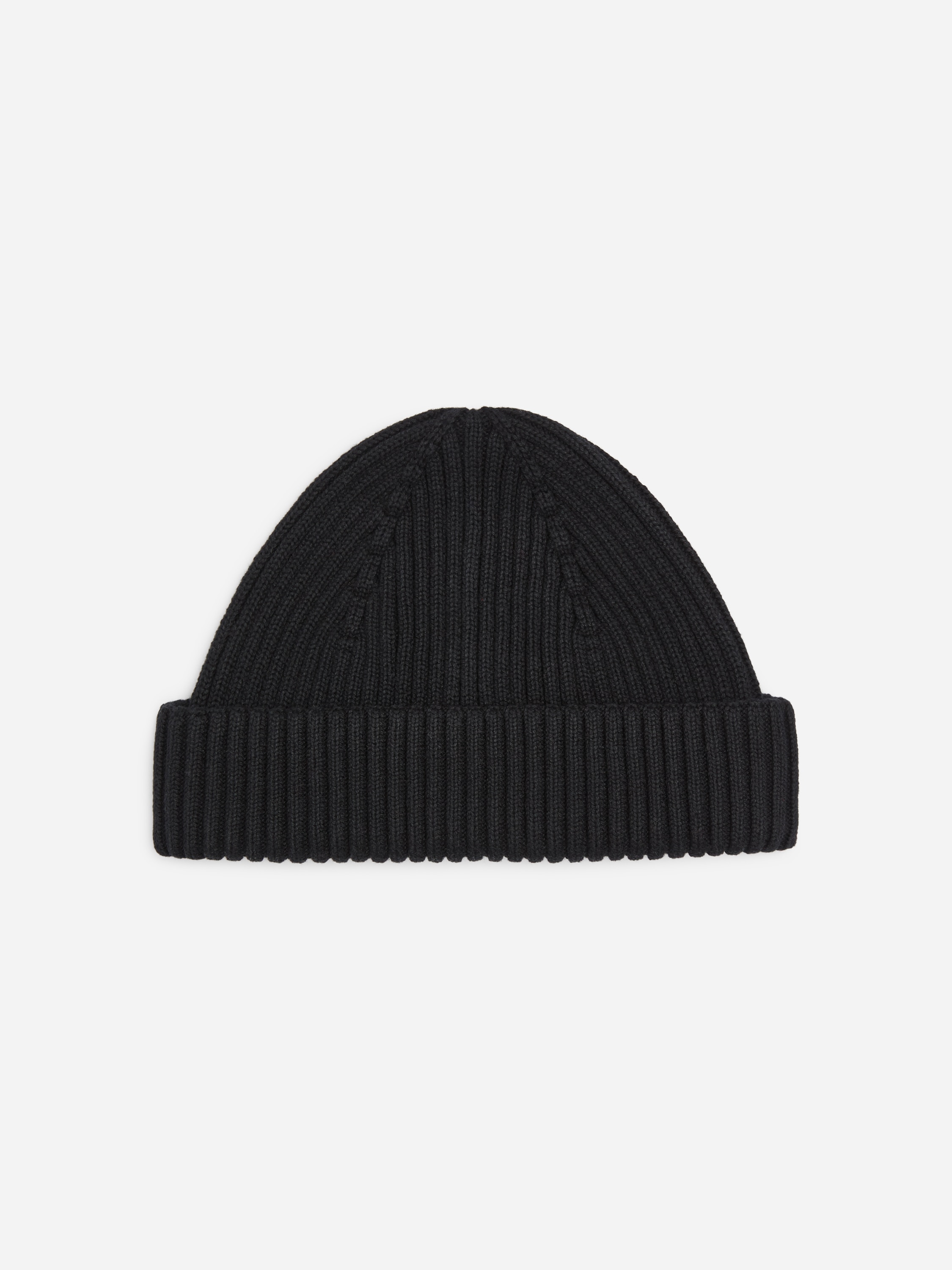 Geribbelde katoenen beanie - Zwart/Rood/Geel