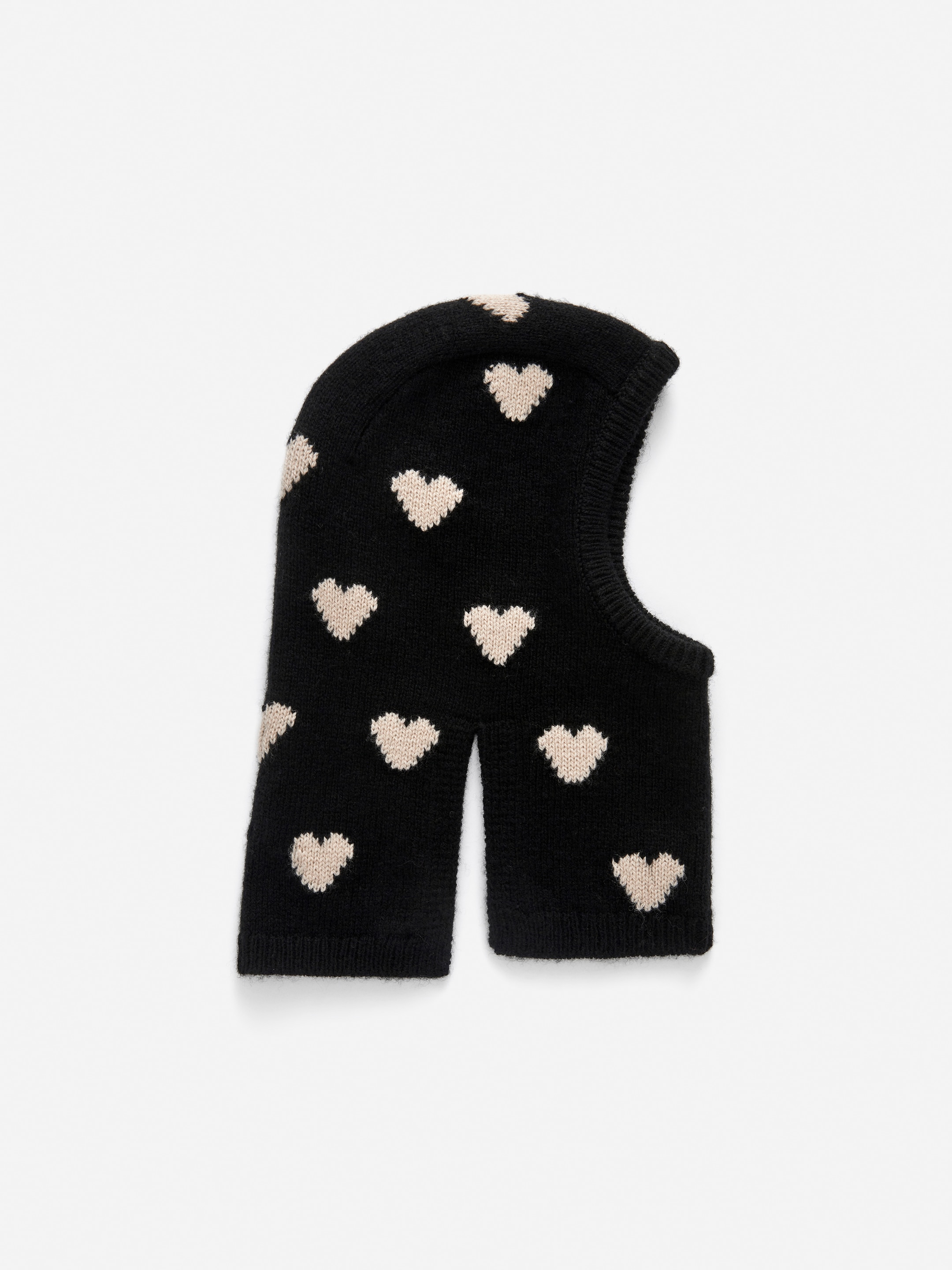 Zobrazit větší obrázek: Knitted Wool Hood - Černá/Off White - DĚTI | H&M CZ 1