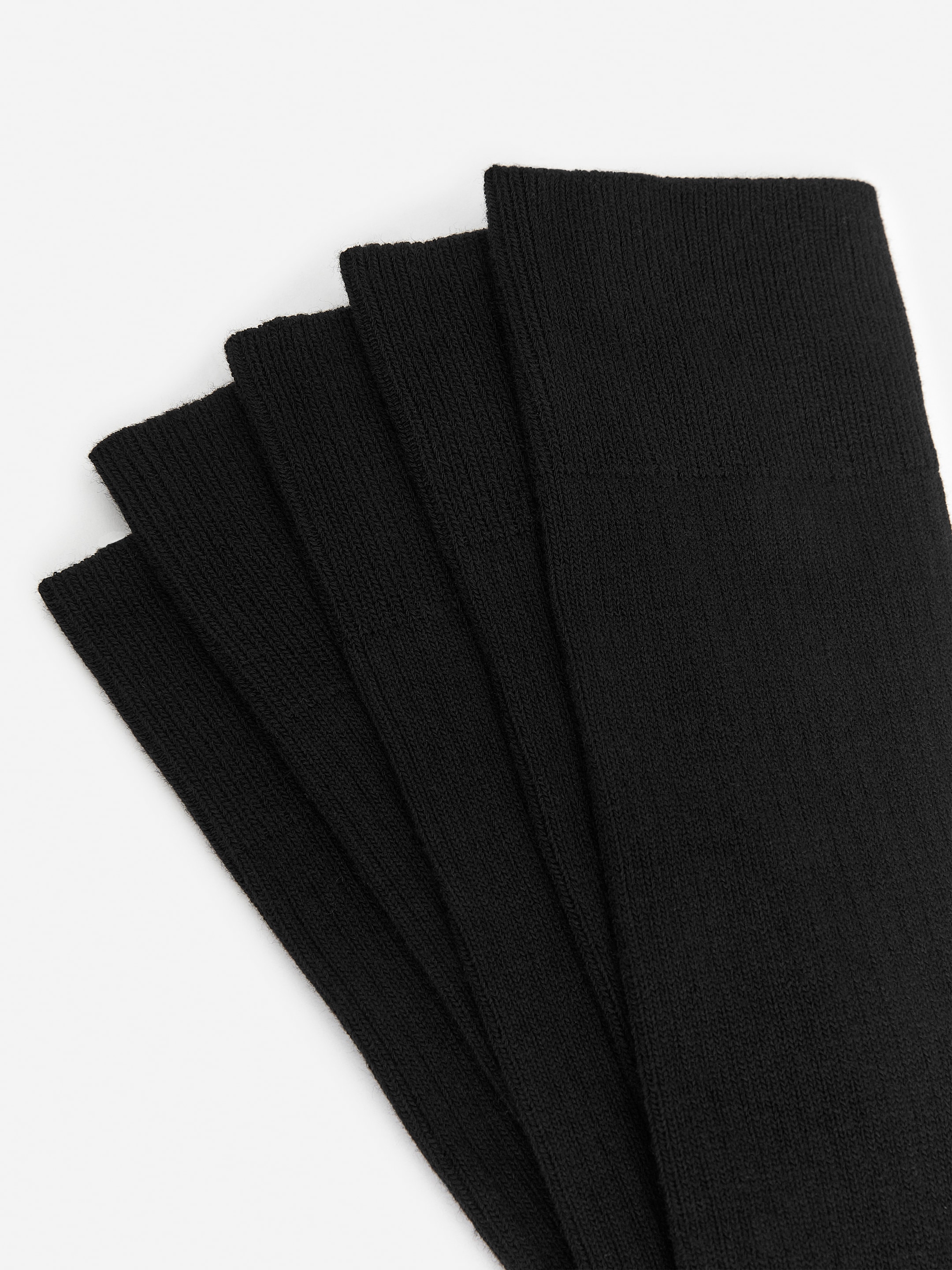 5 paires de chaussettes en coton côtelé Supima - Black - Homme - StillMedia/DescriptiveDetail - 4