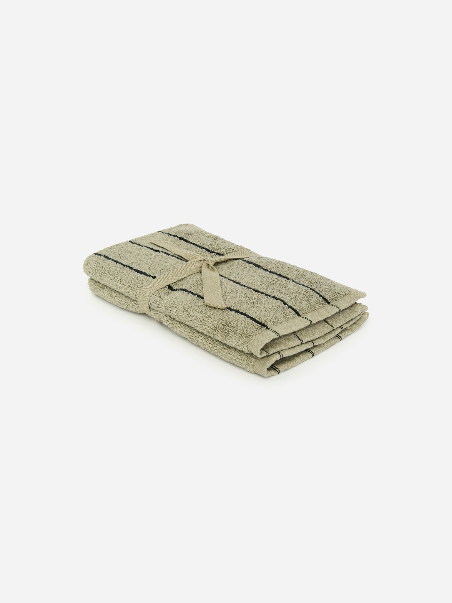 Vendég törölköző 30 cm x 50 cm - Zsálya/Fekete/Törtfehér/Fekete - 2