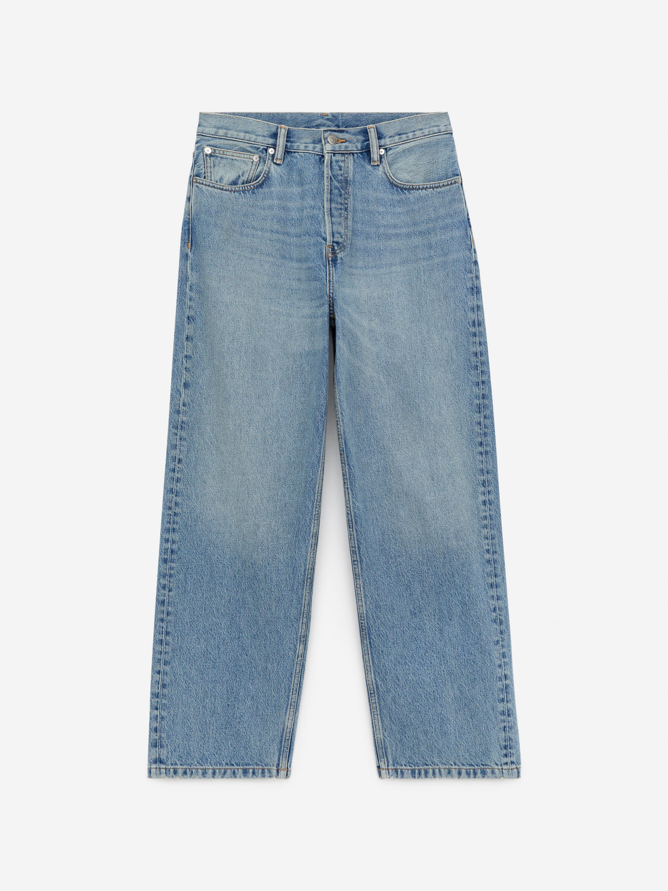 View larger image: MIST Wide Jeans - Mid Blue - Men | H&M GB 1