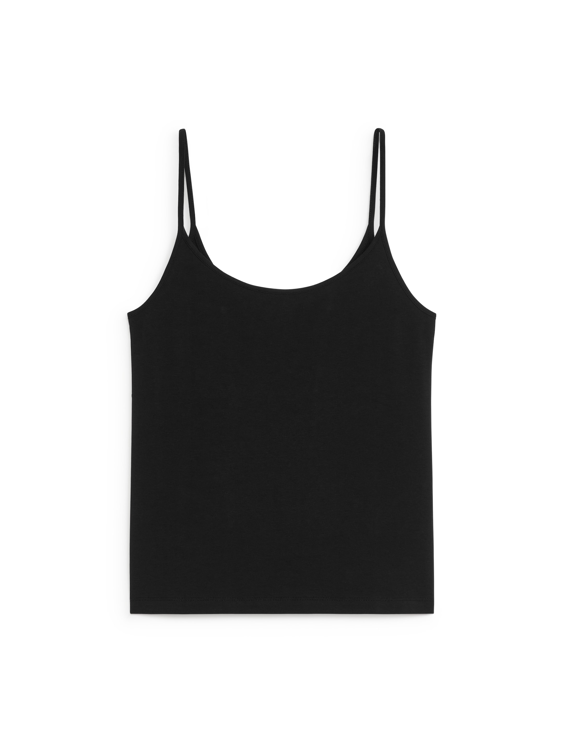 Spaghetti-Strap Top - Black - Slim fit - Women - StillMedia/DescriptiveStillLife - 1