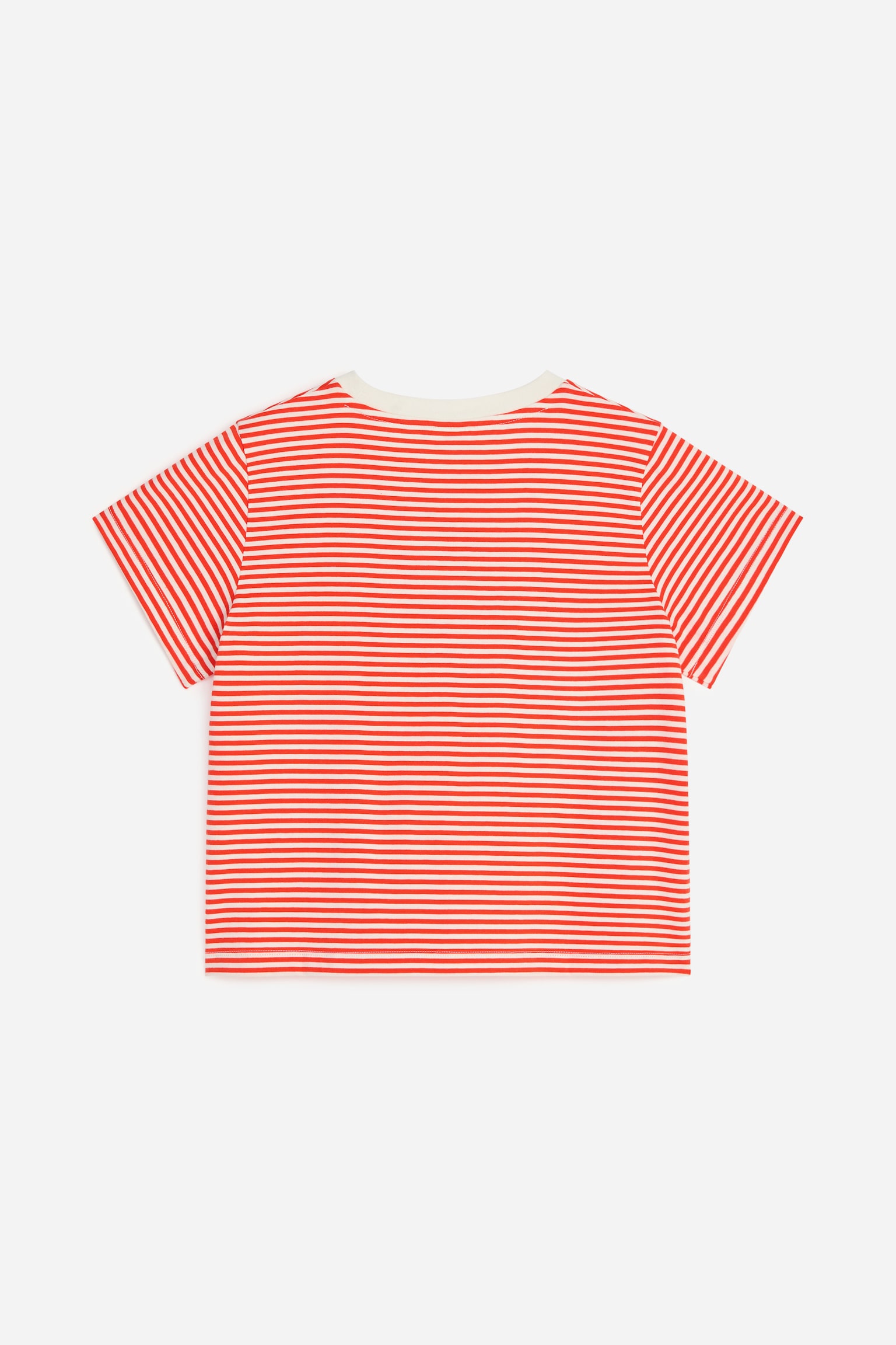 Väljä T-paita-Punainen/valkoinen - 2