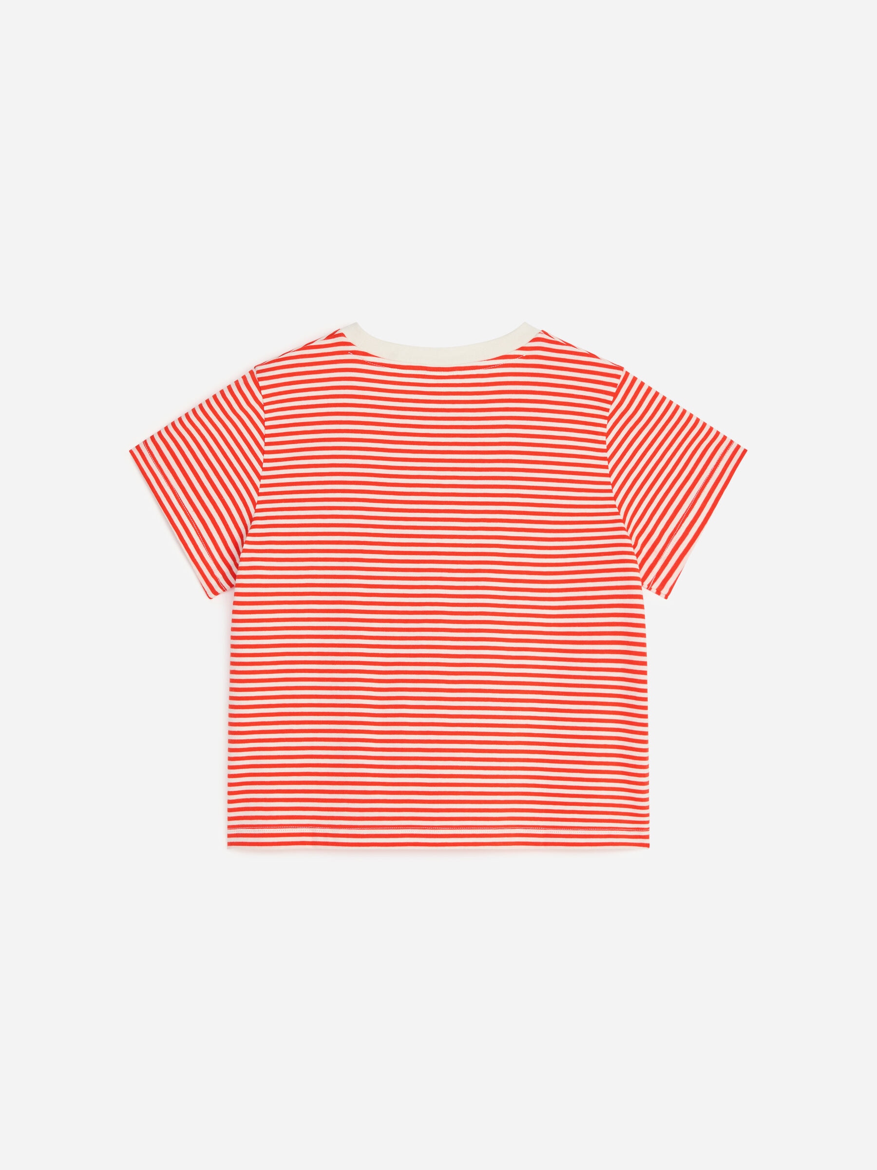 Weit geschnittenes T-Shirt - Rot/Weiß - Oversize - Children - StillMedia/DescriptiveStillLife - 3