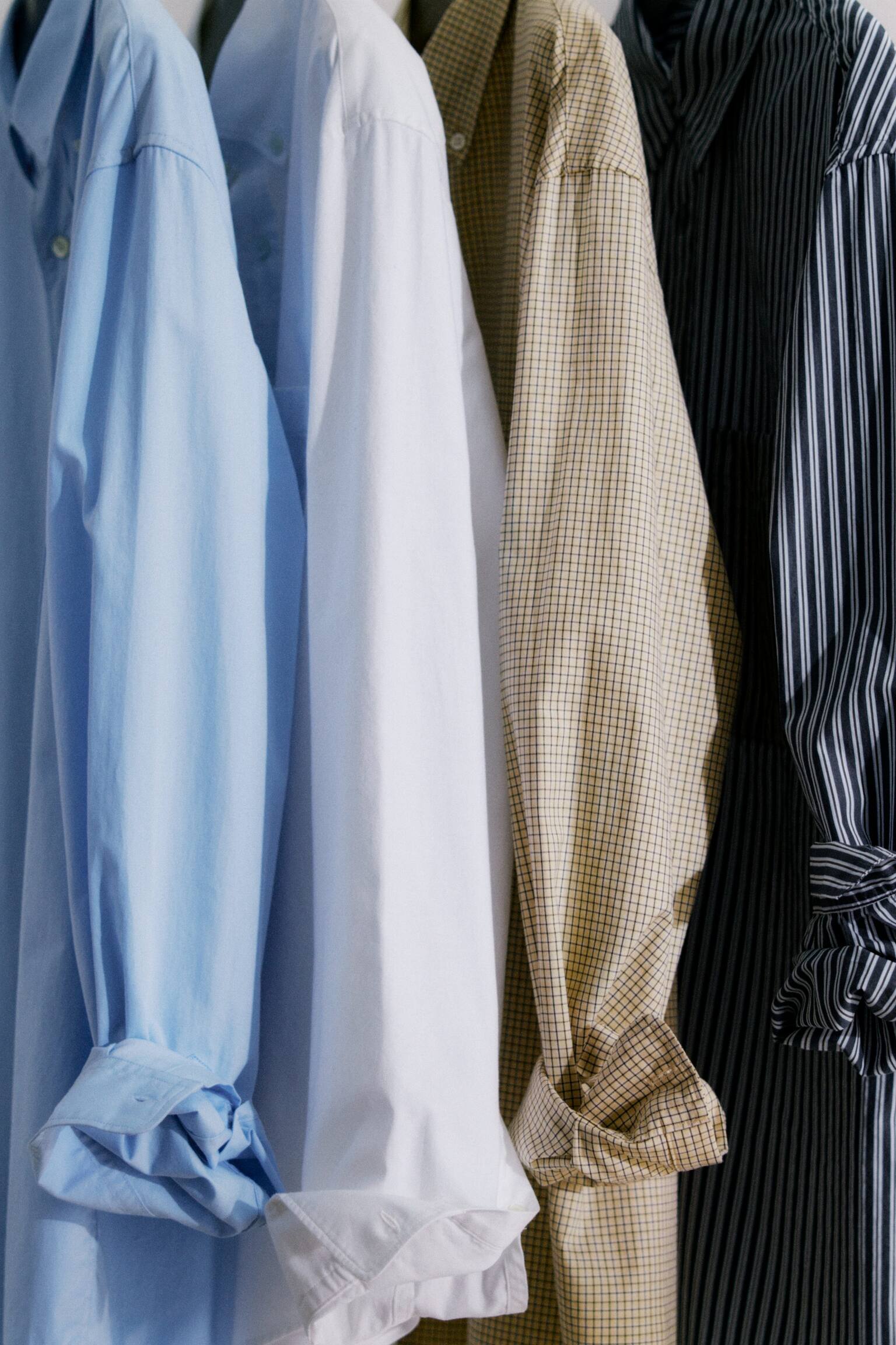 Oxfordskjorta - Vit/Ljusblå/Ljusgrå/Blå/randig/Crèmevit/Grå/vit/Off-white/grön - 9