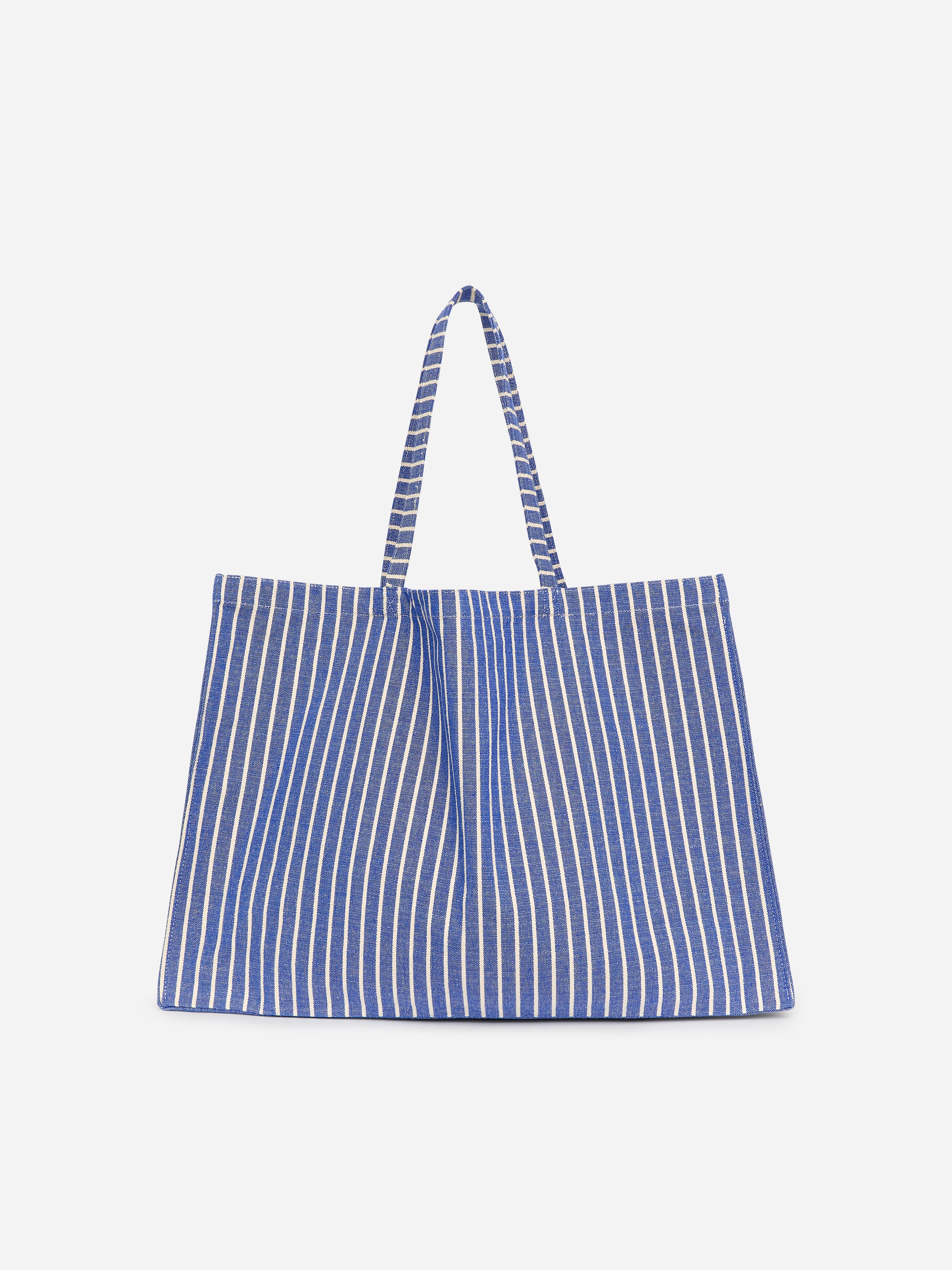 Large Beach Bag-Blue-19132
