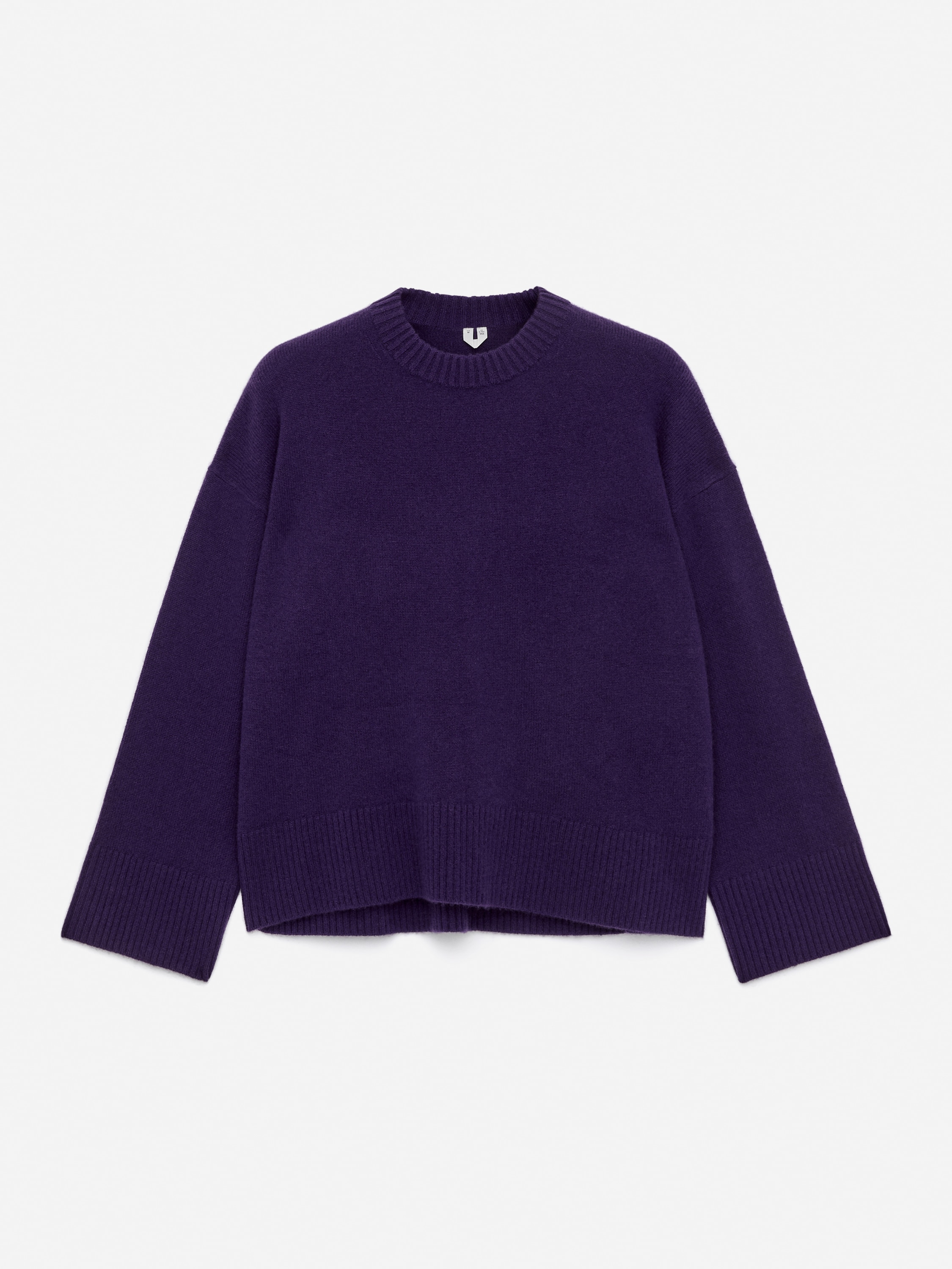 Pull oversize en pur cachemire​ - Violet/Noir