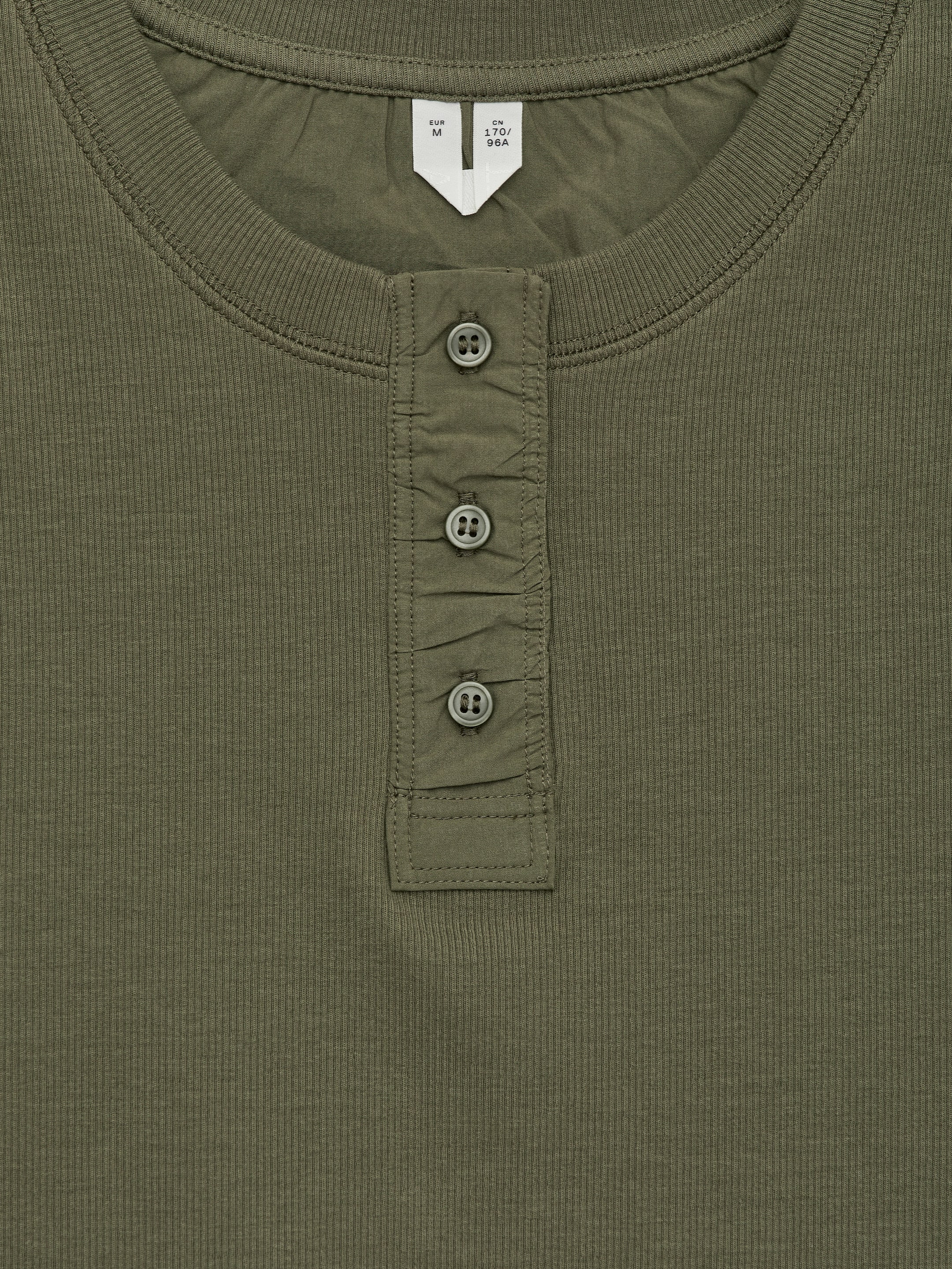 Ribbat linne - Khakigrön - Slim fit - Women - StillMedia/DescriptiveDetail - 2
