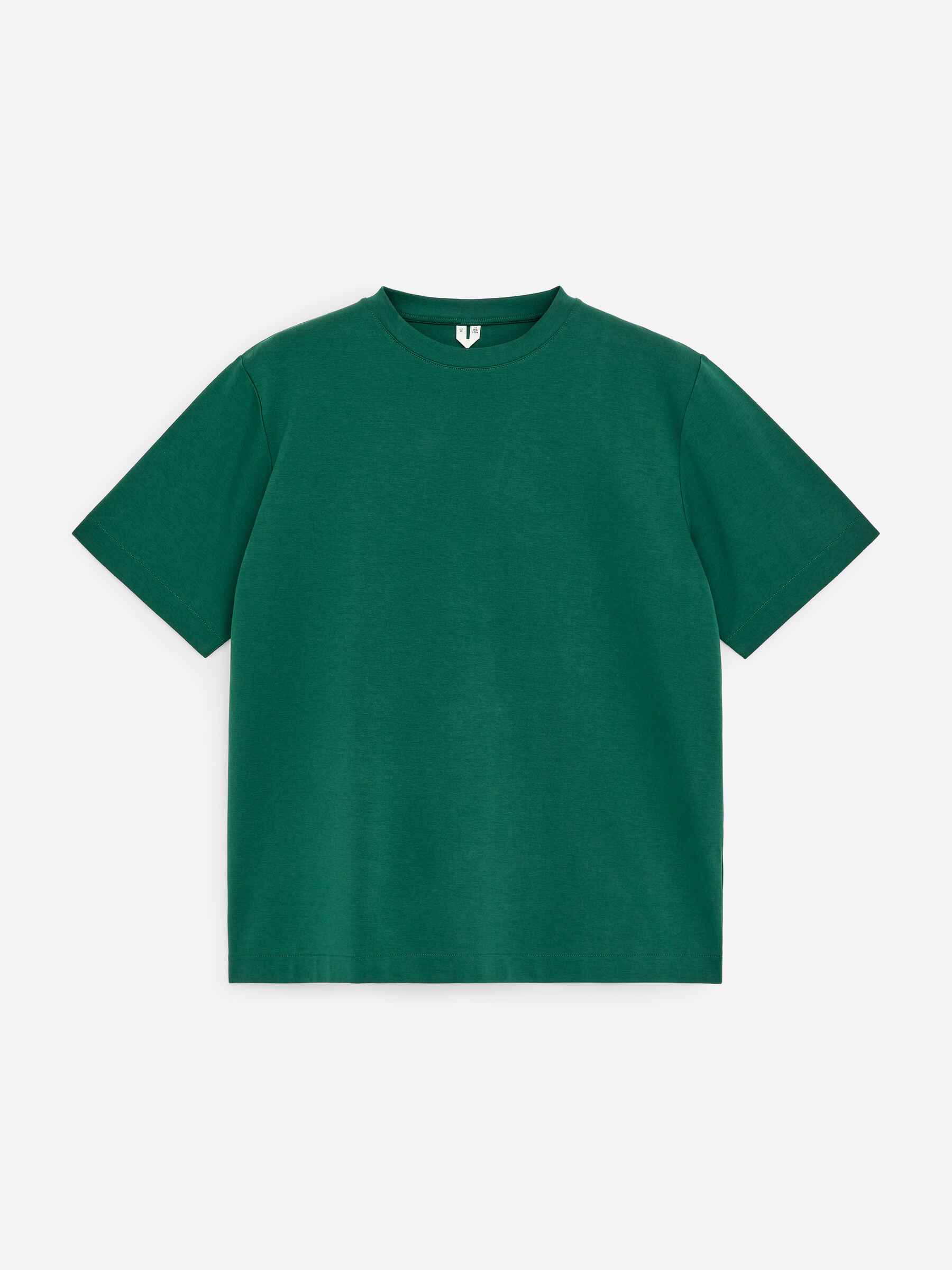 T-shirt i interlocktrikå - Mörkgrön - Loose fit - Men - StillMedia/DescriptiveStillLife - 1