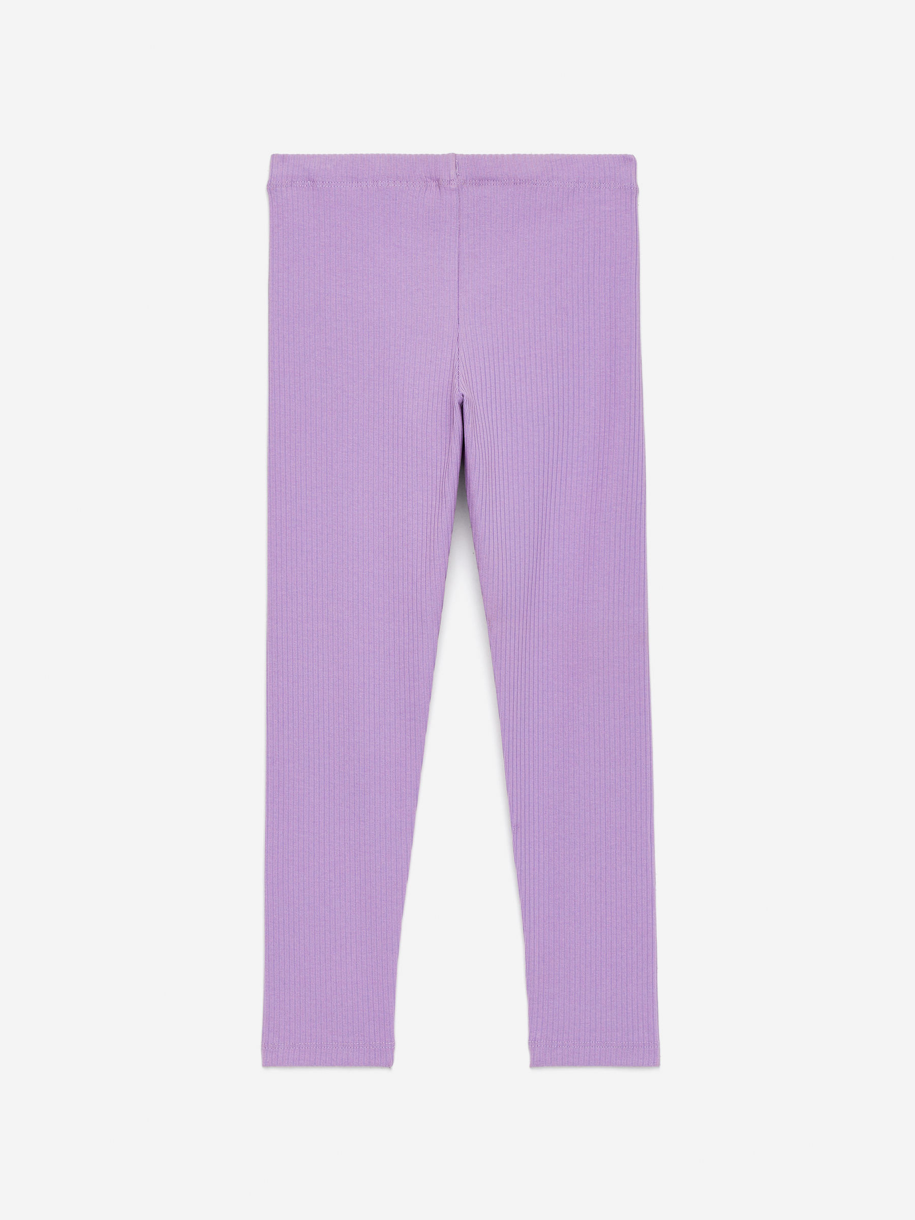 Rib Jersey Leggings - Lilac - Regular fit - Children - StillMedia/DescriptiveStillLife - 3