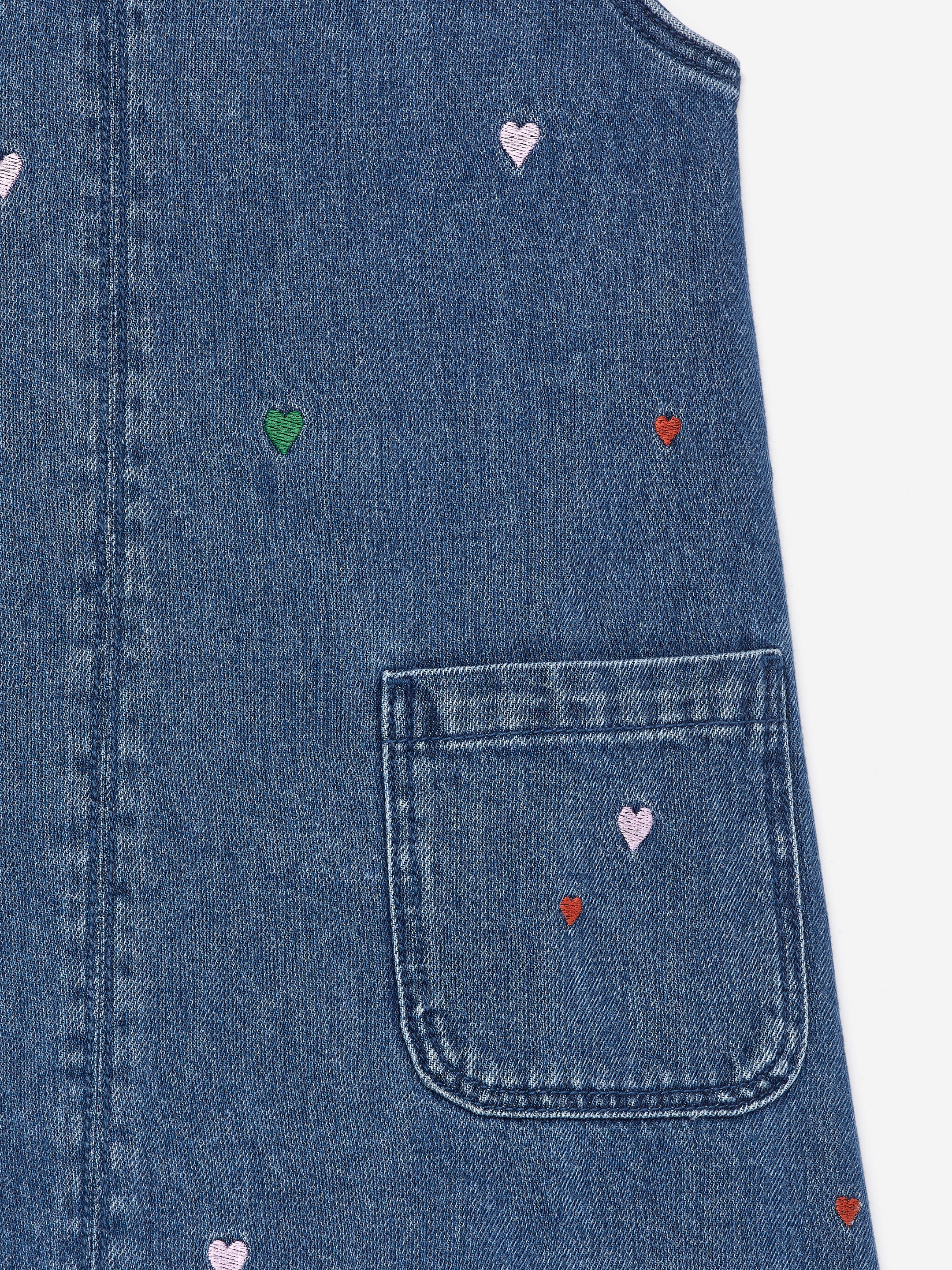 Zobacz większy obraz: Haftowana sukienka z denimu - Niebieski - Dziecko | H&M PL 3