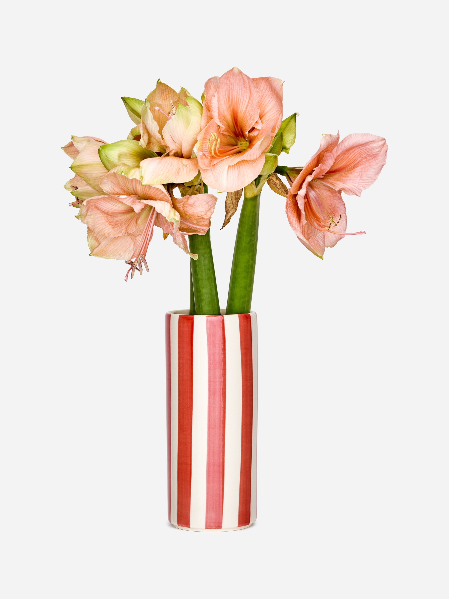 Stoneware Vase 23 cm-#C54F62-6654