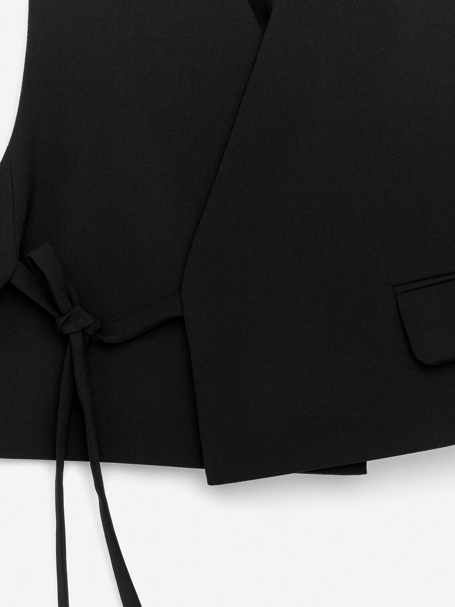 Gilet raccourci - Noir - 6