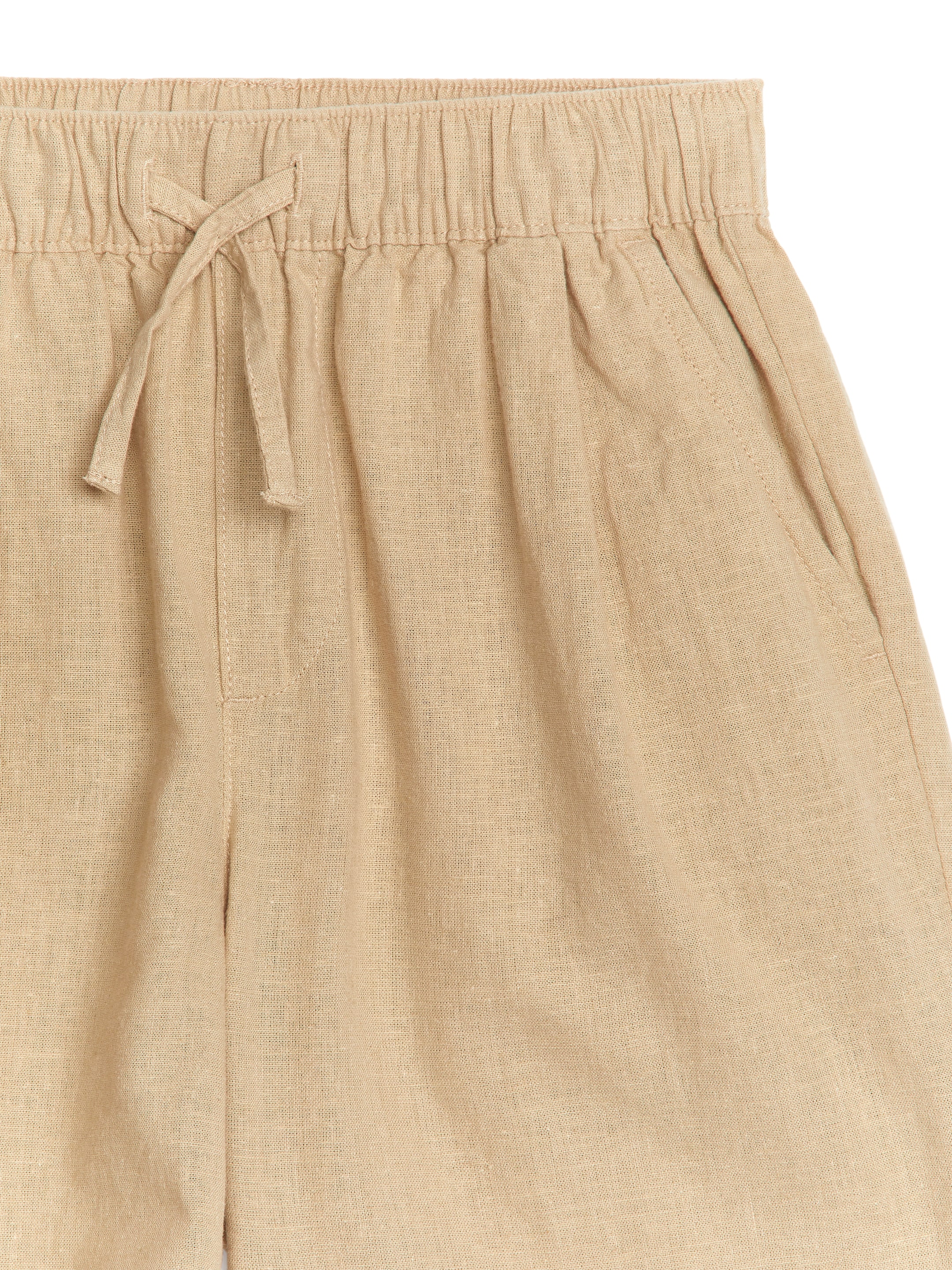Shorts i bomull/linne - Beige - Regular fit - Children - StillMedia/DescriptiveDetail - 2