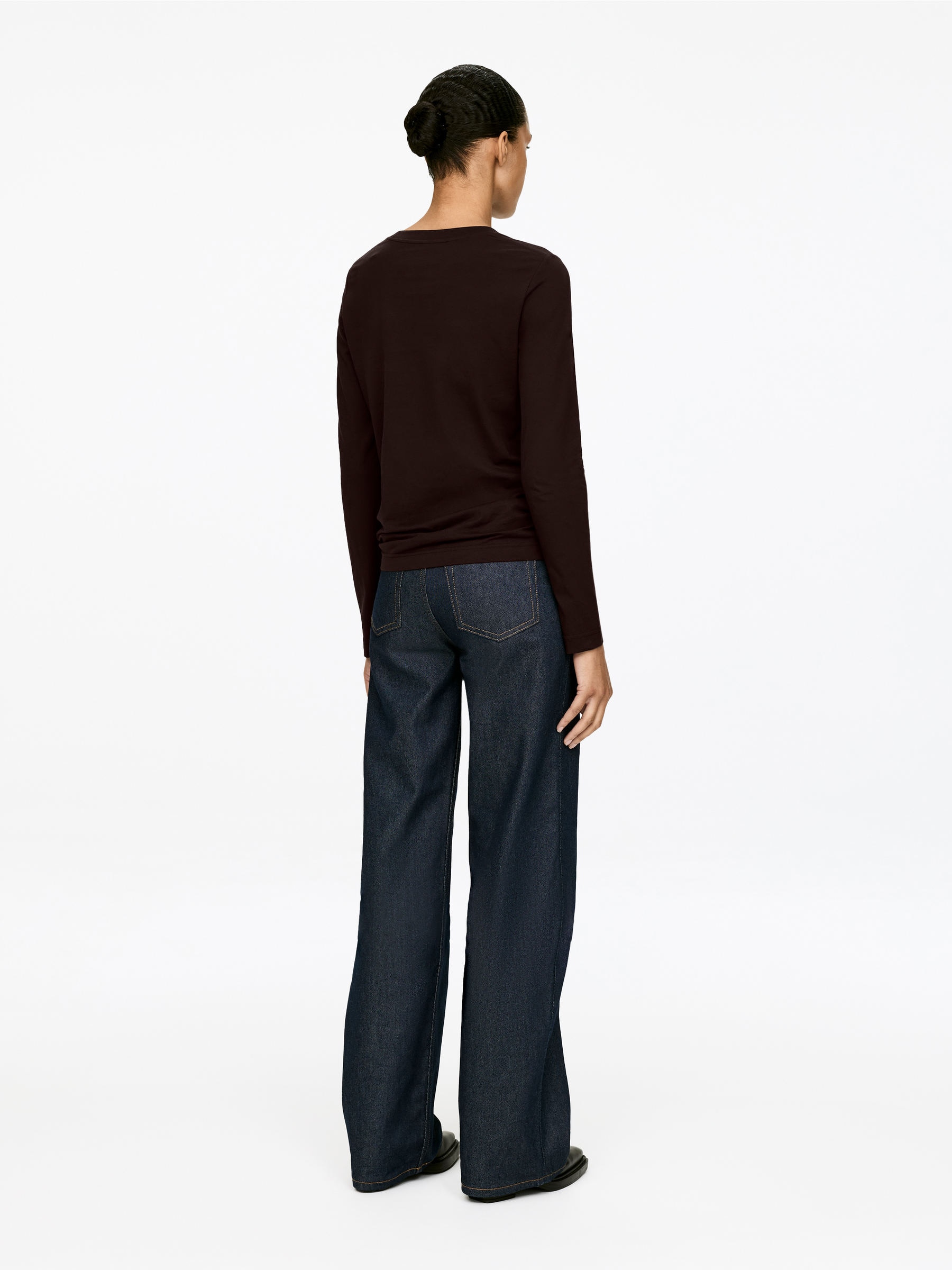 IRIS Långärmad t-shirt - Brun - Regular fit - Women - StillMedia/Lookbook - 5