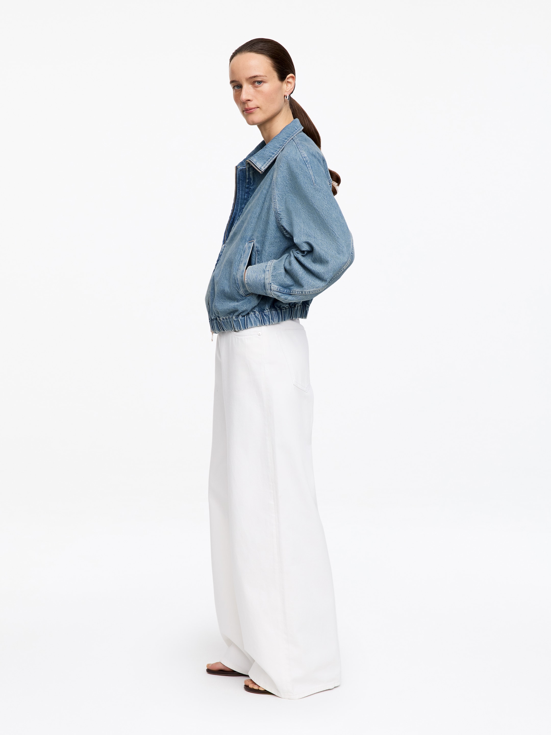 Short Denim Jacket - Blue - Regular fit - Women - StillMedia/Lookbook - 8